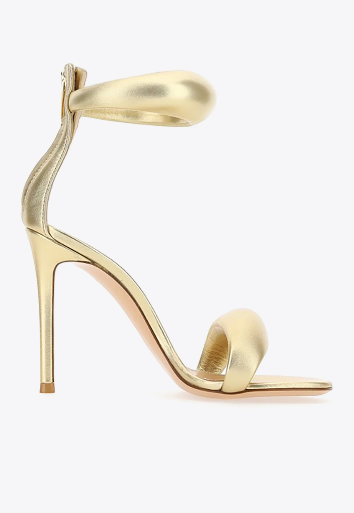 Gianvito Rossi Bijoux 105 Metallic Leather Sandals