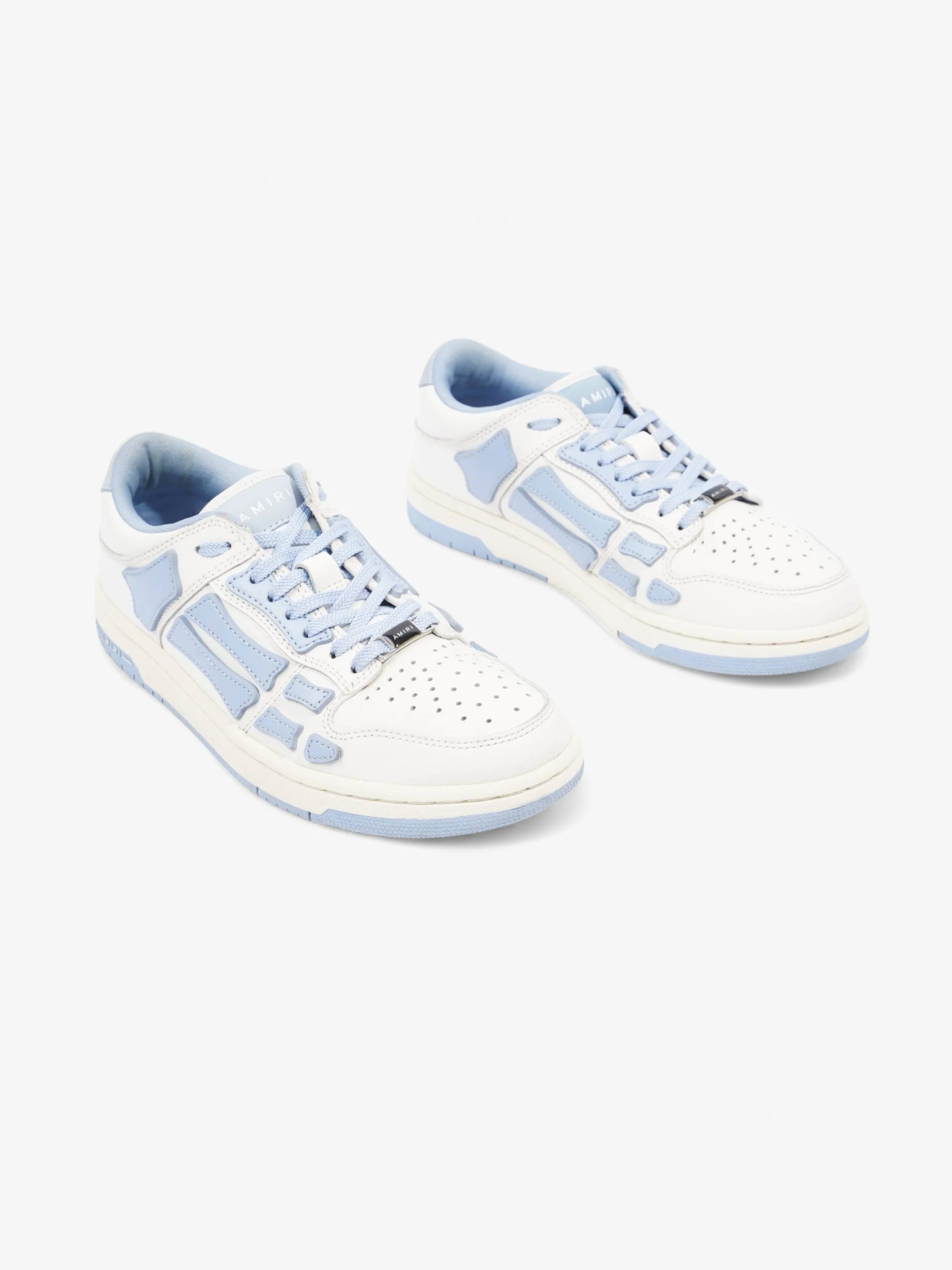 Amiri Skeleton Low Top White / Blue Leather EU 38 UK 5
