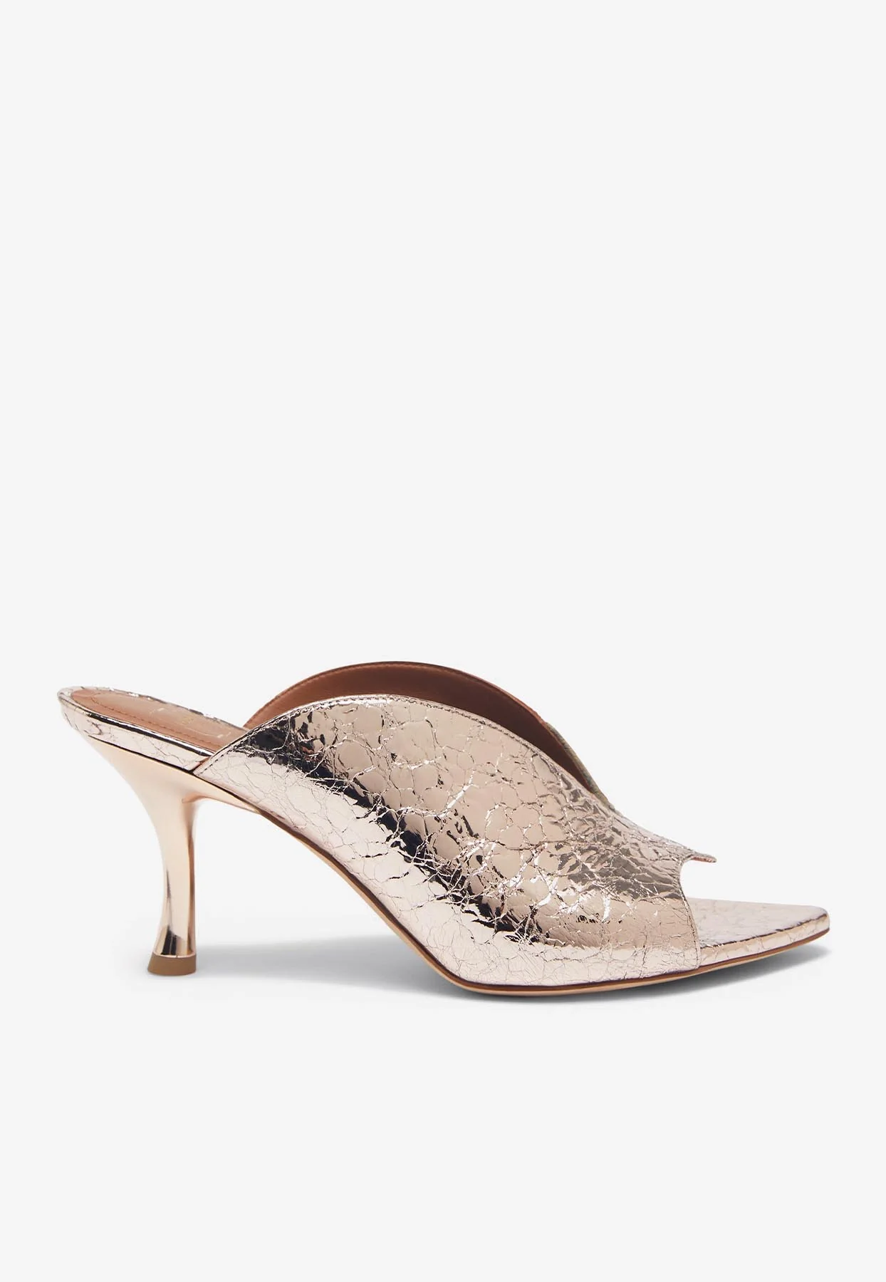 Malone Souliers Henri 70 Metallic Leather Mules