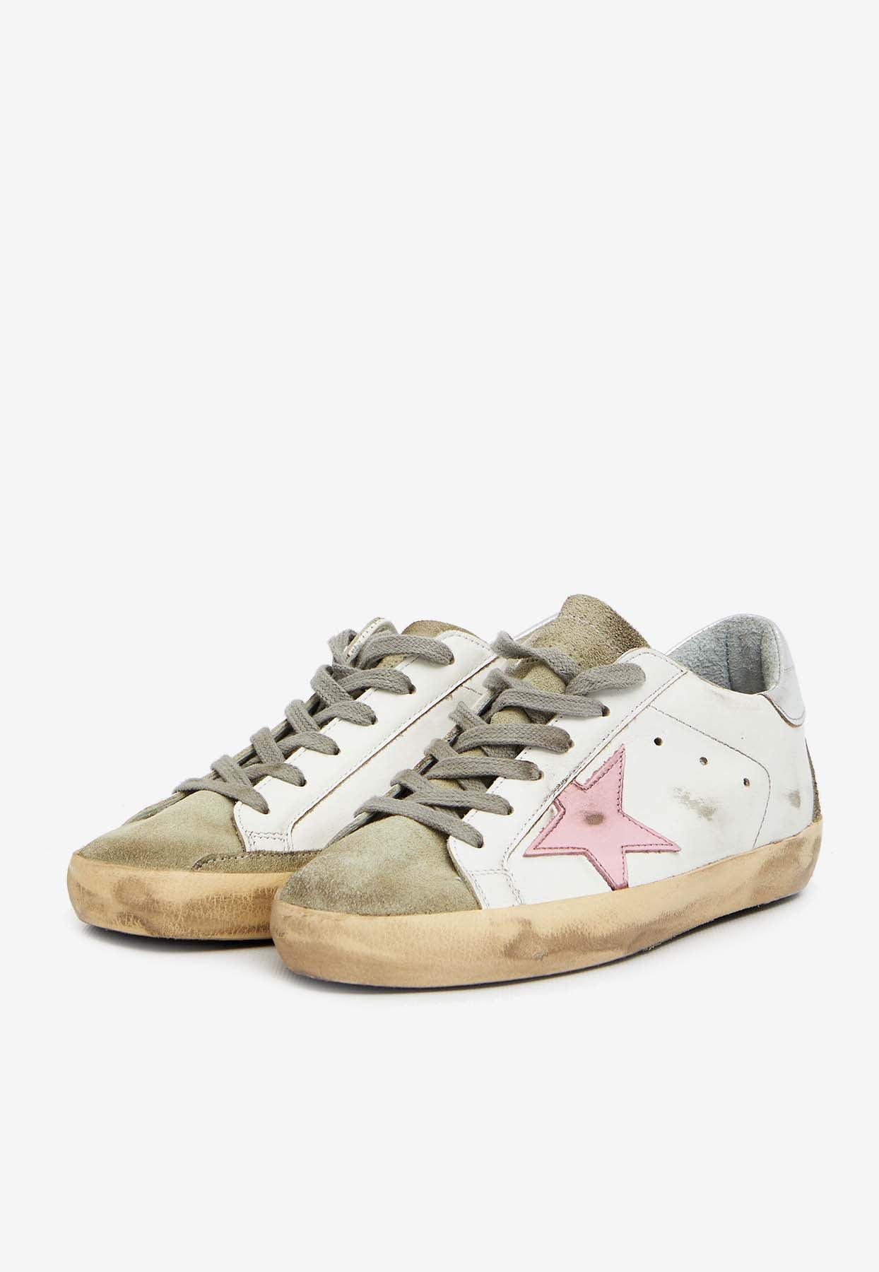 Golden Goose GGDB Super-Star Distressed Low-Top Sneakers Women Men