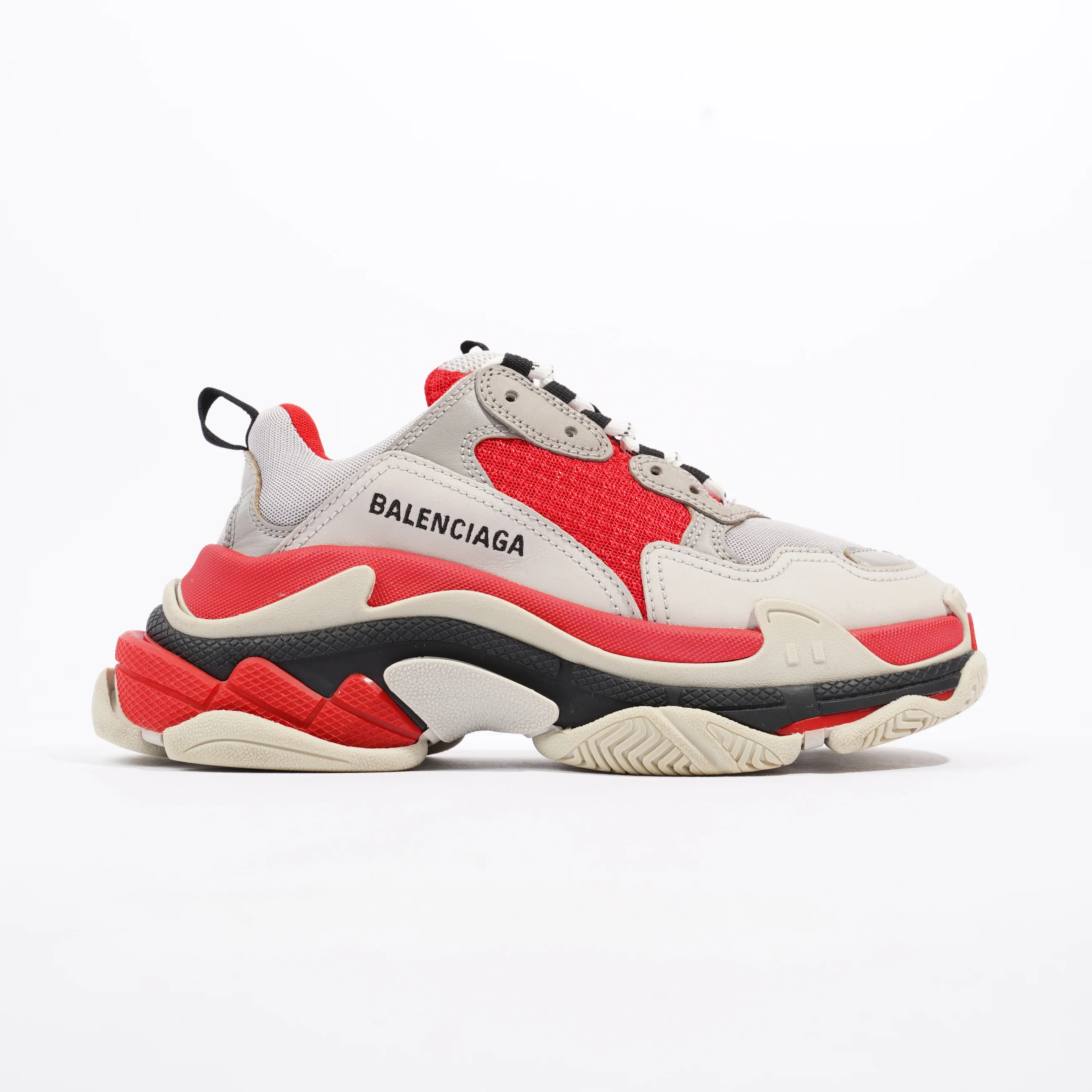 Balenciaga Triple S Red / Grey / White Mesh EU 37 UK 4
