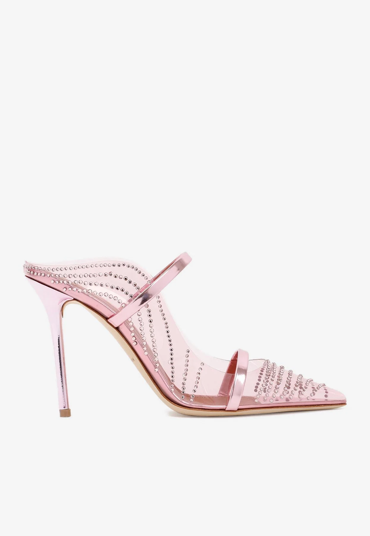 Malone Souliers Maureen 100 Crystal-Embellished Mules