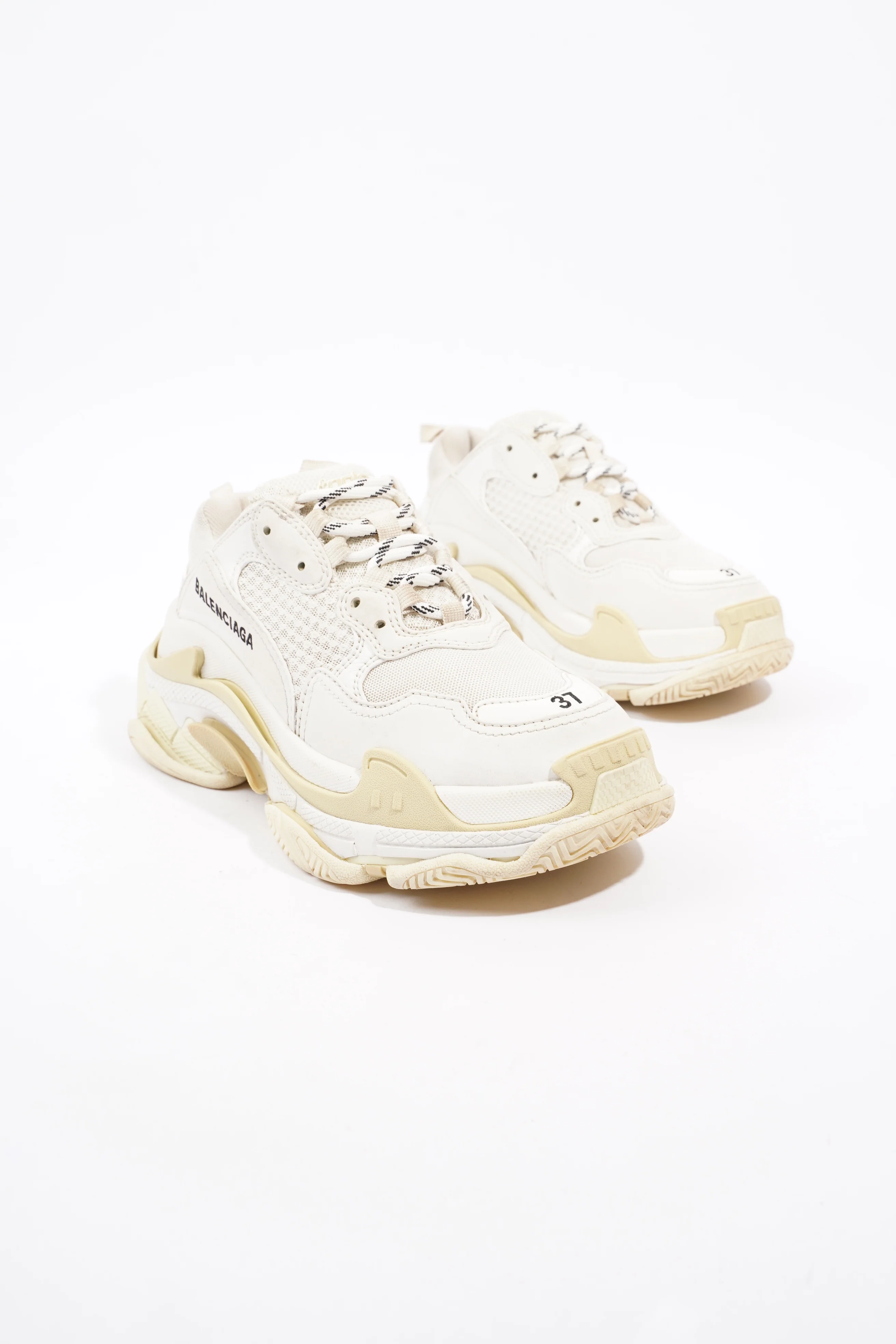 Balenciaga Triple S White / Beige Mesh EU 37 UK 4