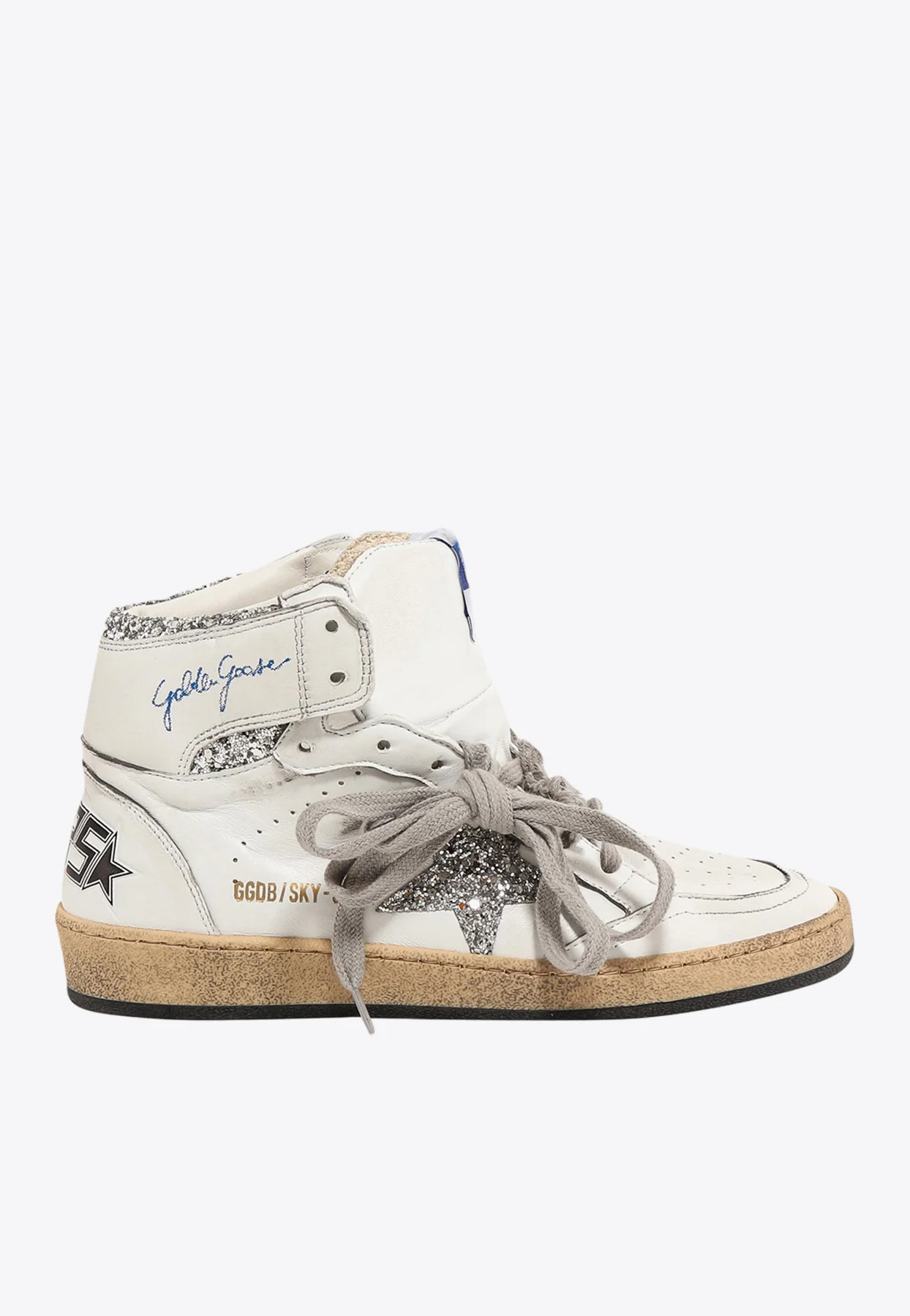 Golden Goose GGDB Sky-Star High-Top Leather Sneakers Women Men