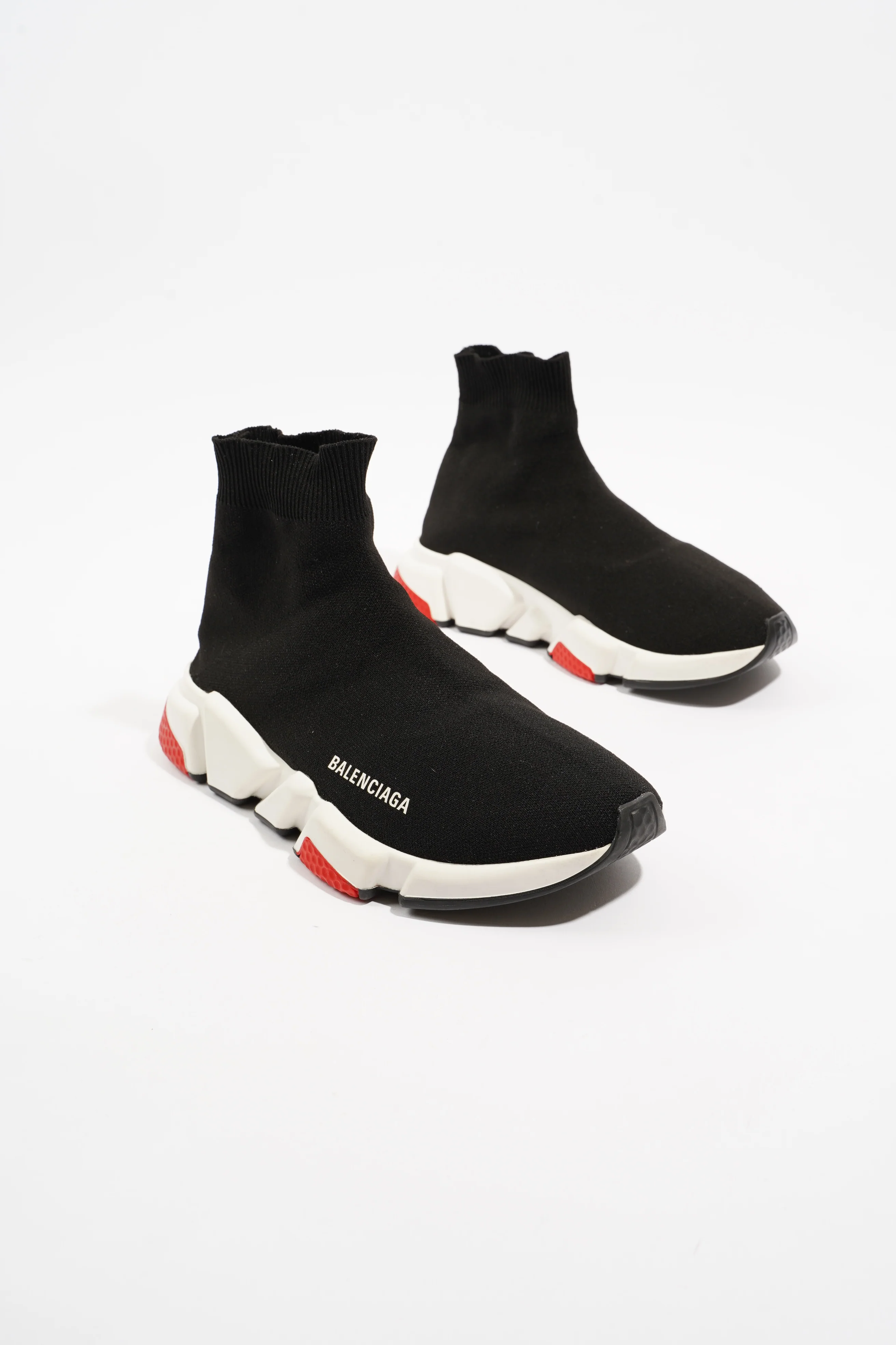 Balenciaga Speed Black / White Cotton EU 39 UK 5