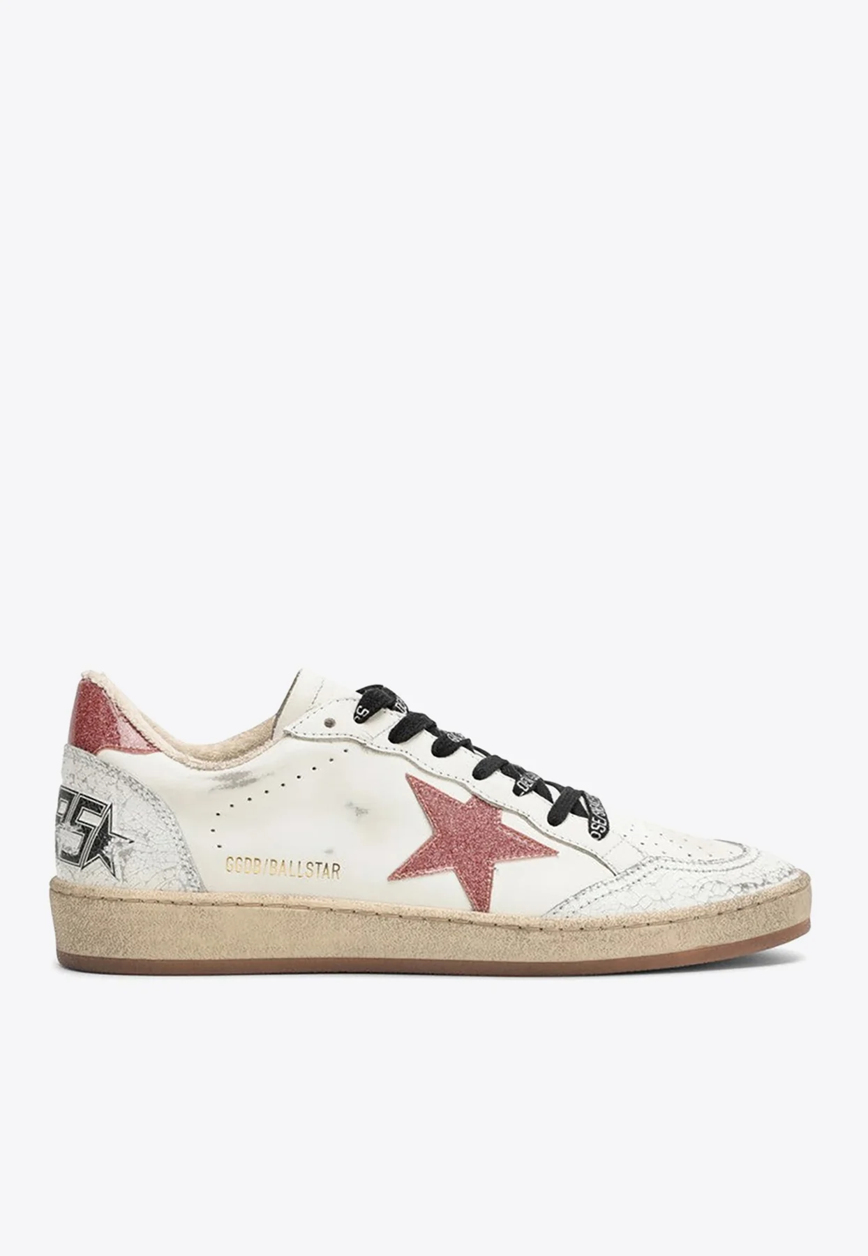 Golden Goose GGDB Ball Star Low-Top Sneakers with Glittered Star Women Men