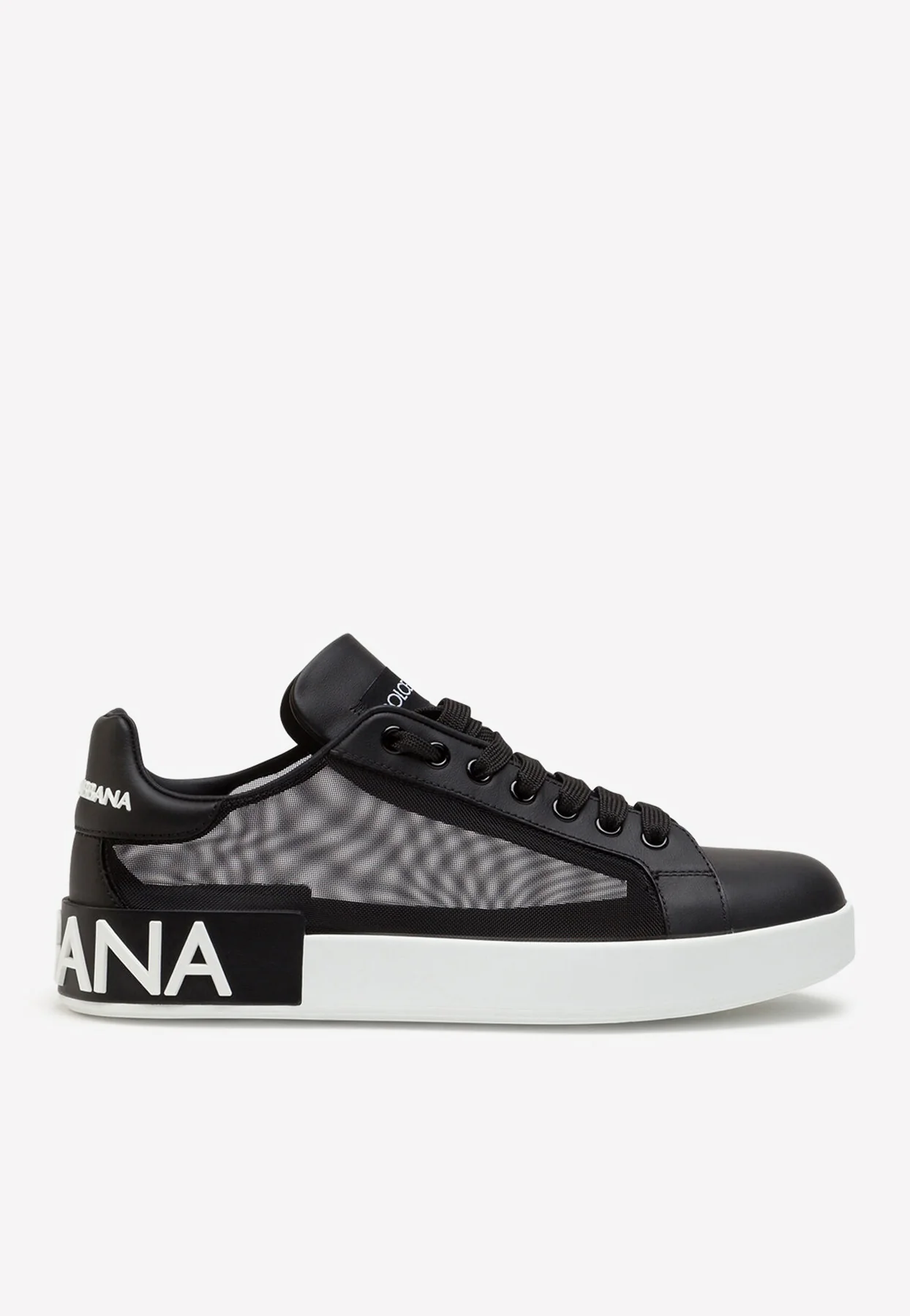 Dolce Gabbana Portofino Sneakers in Nappa Leather & Mesh