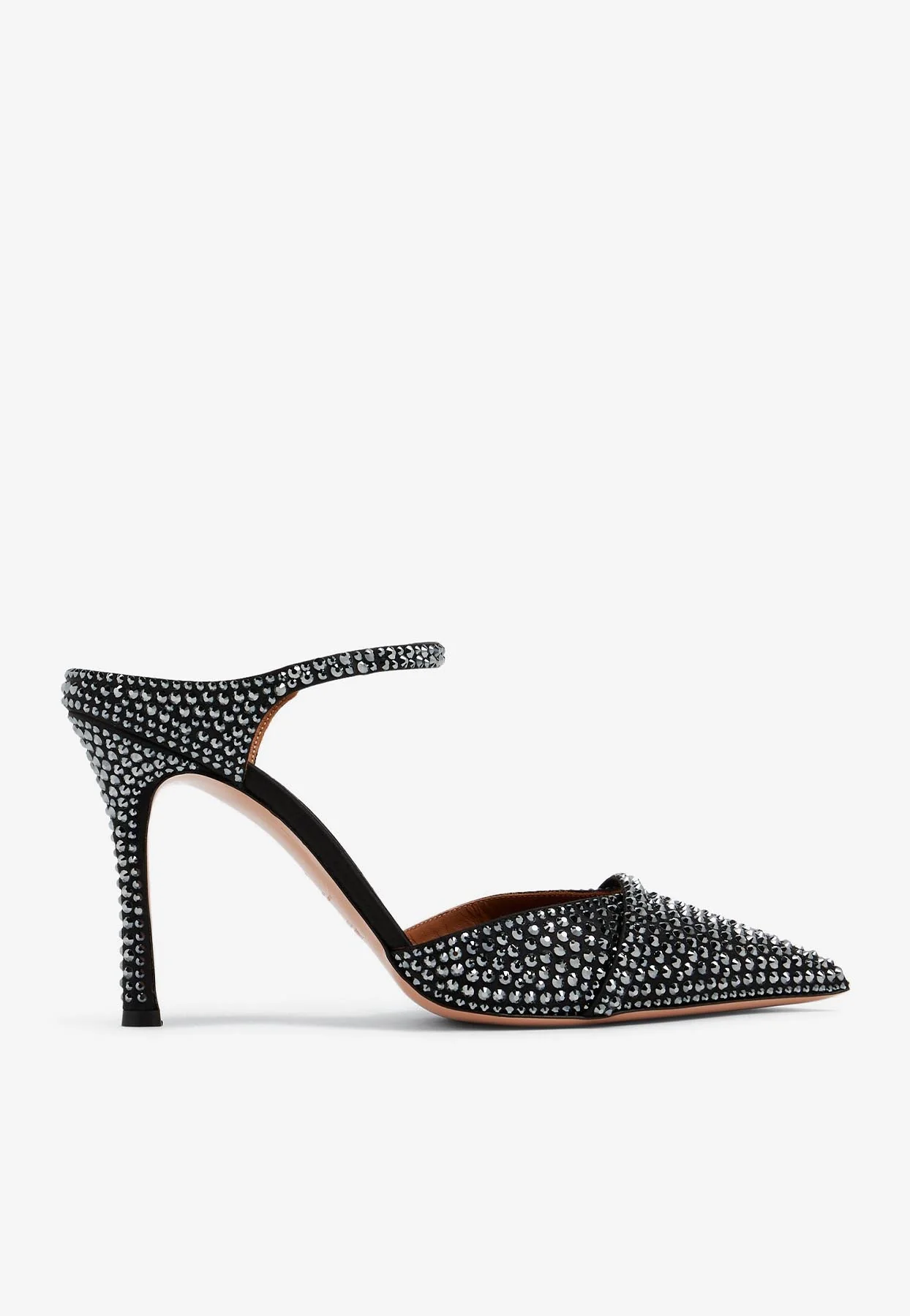 Malone Souliers Uma 90 Crystal-Embellished Mules