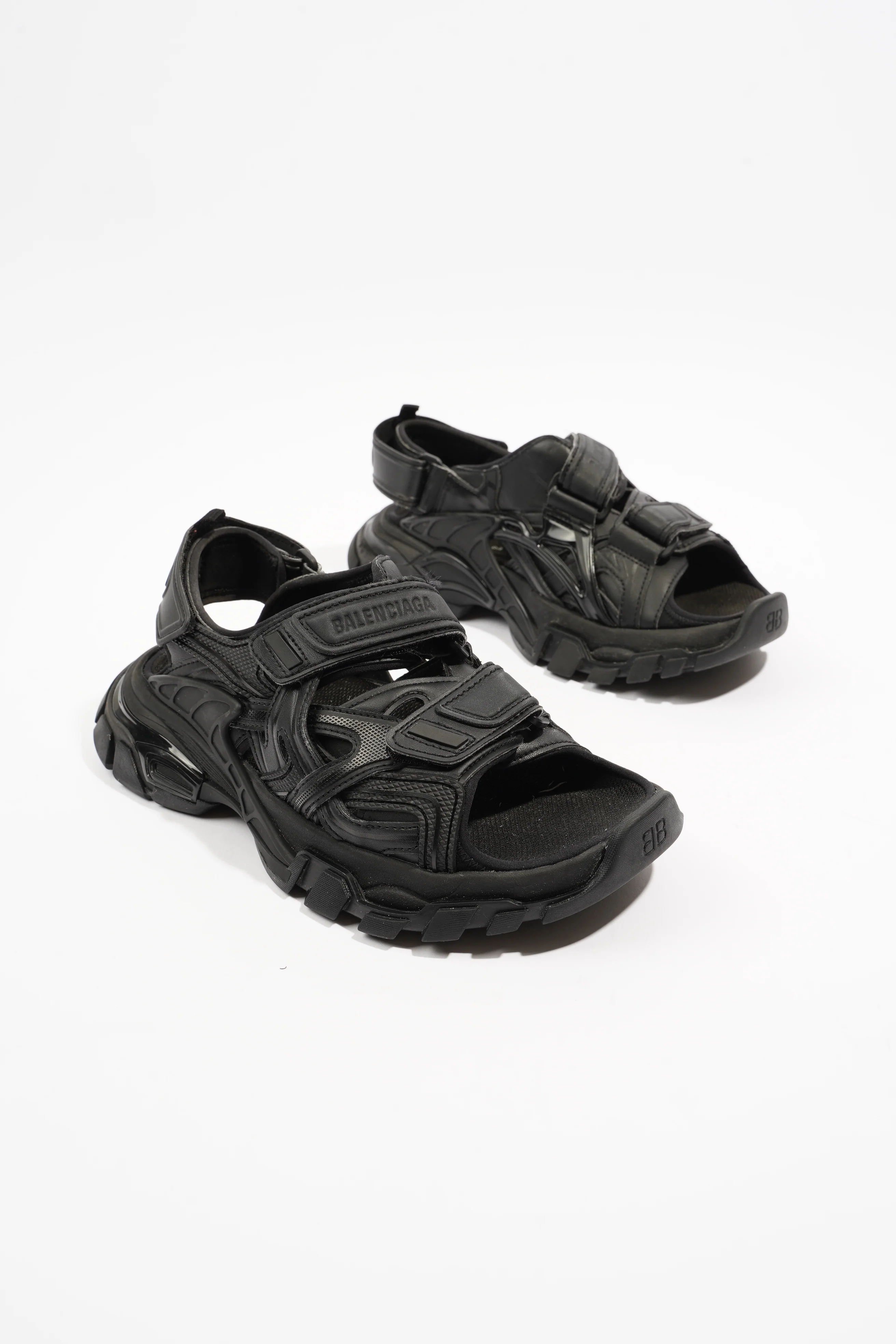 Balenciaga Track Sandal Black Polyurethane EU 37 UK 4