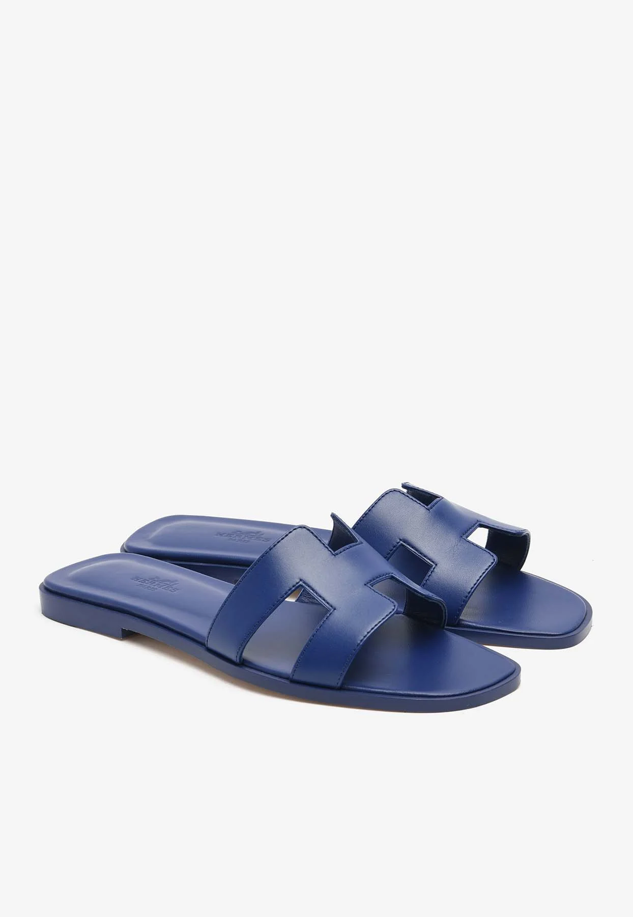 Hermes Oran H Cut-Out Sandals in Calfskin