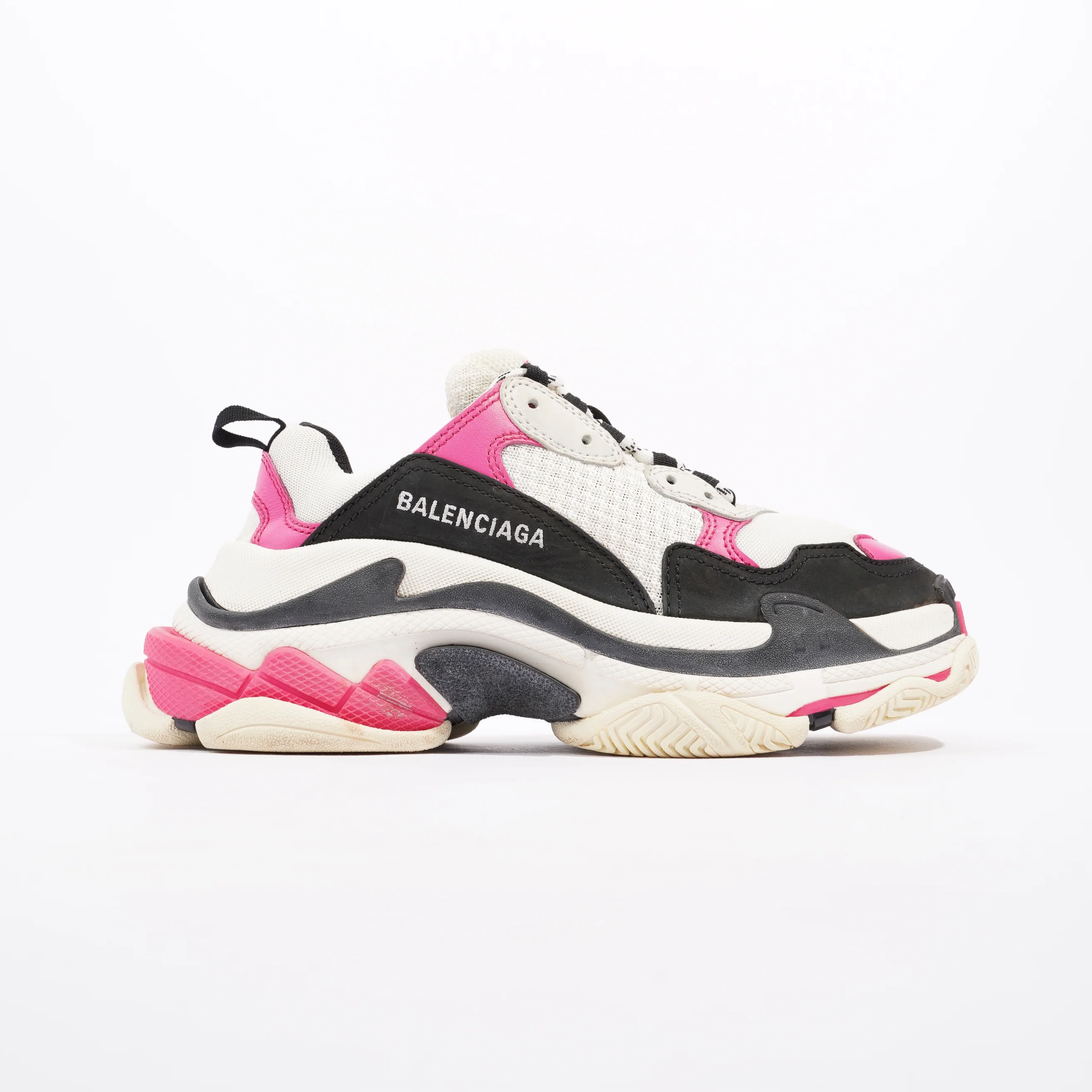 Balenciaga Triple S Pink / White / Black Mesh EU 38 UK 5