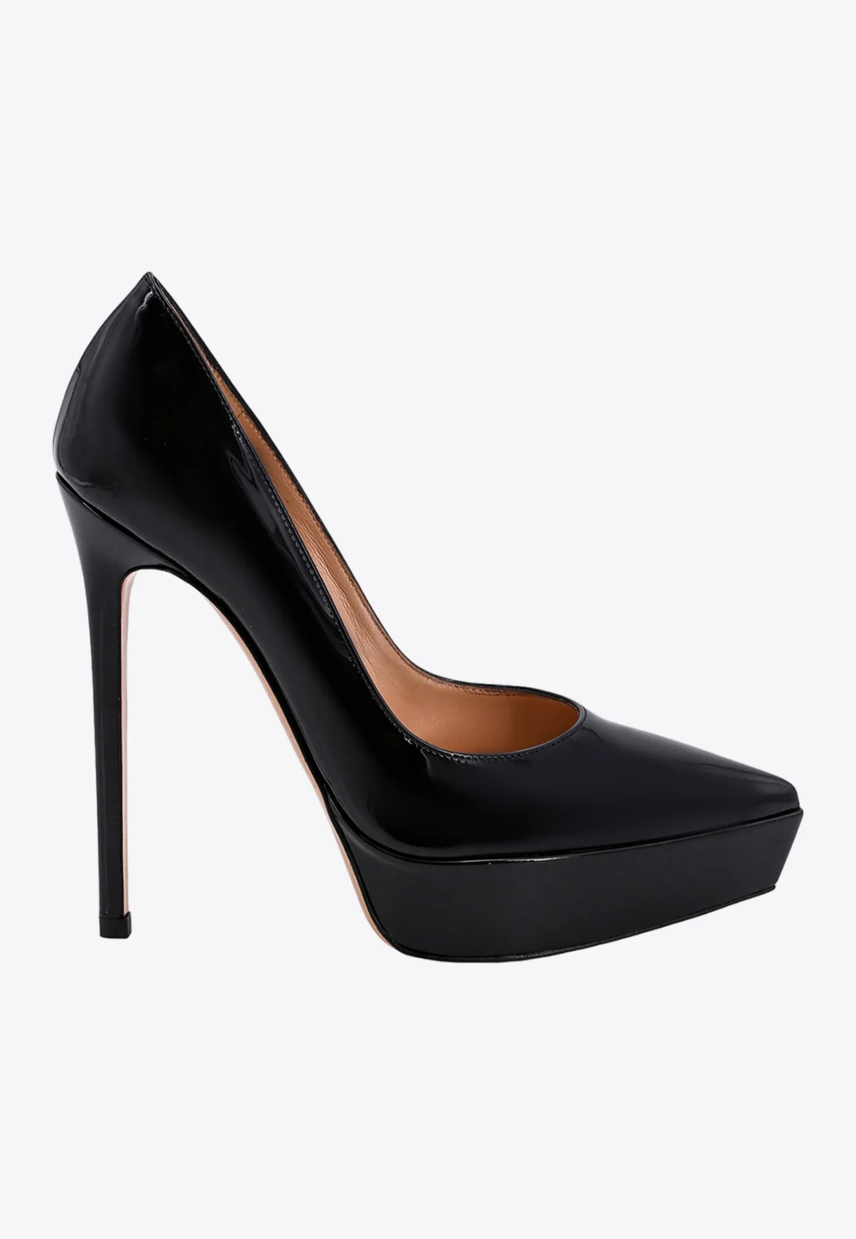 Gianvito Rossi Décolleté 135 Patent Leather Platform Pumps