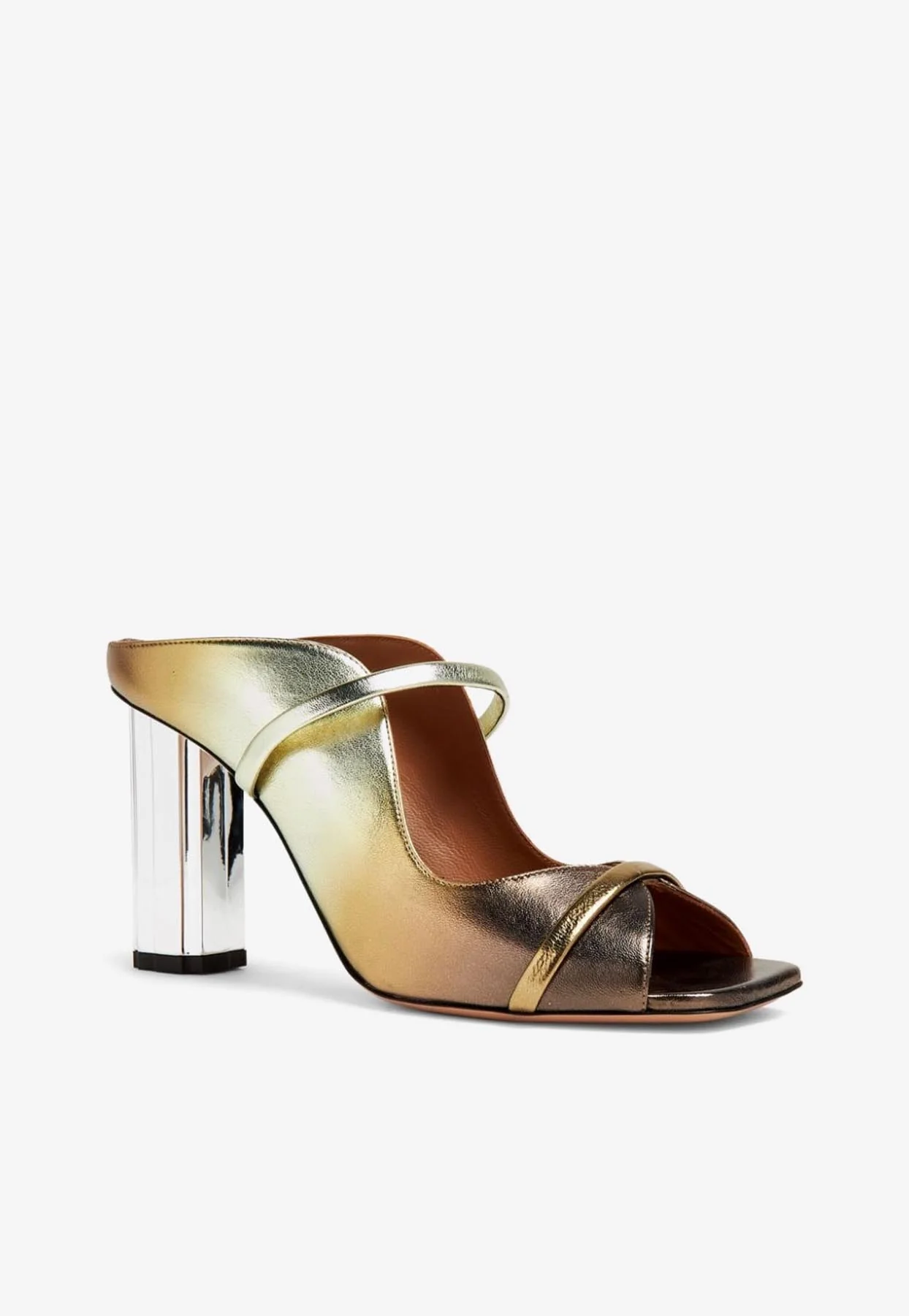 Malone Souliers Nara 90 Gradient-Effect Leather Mules