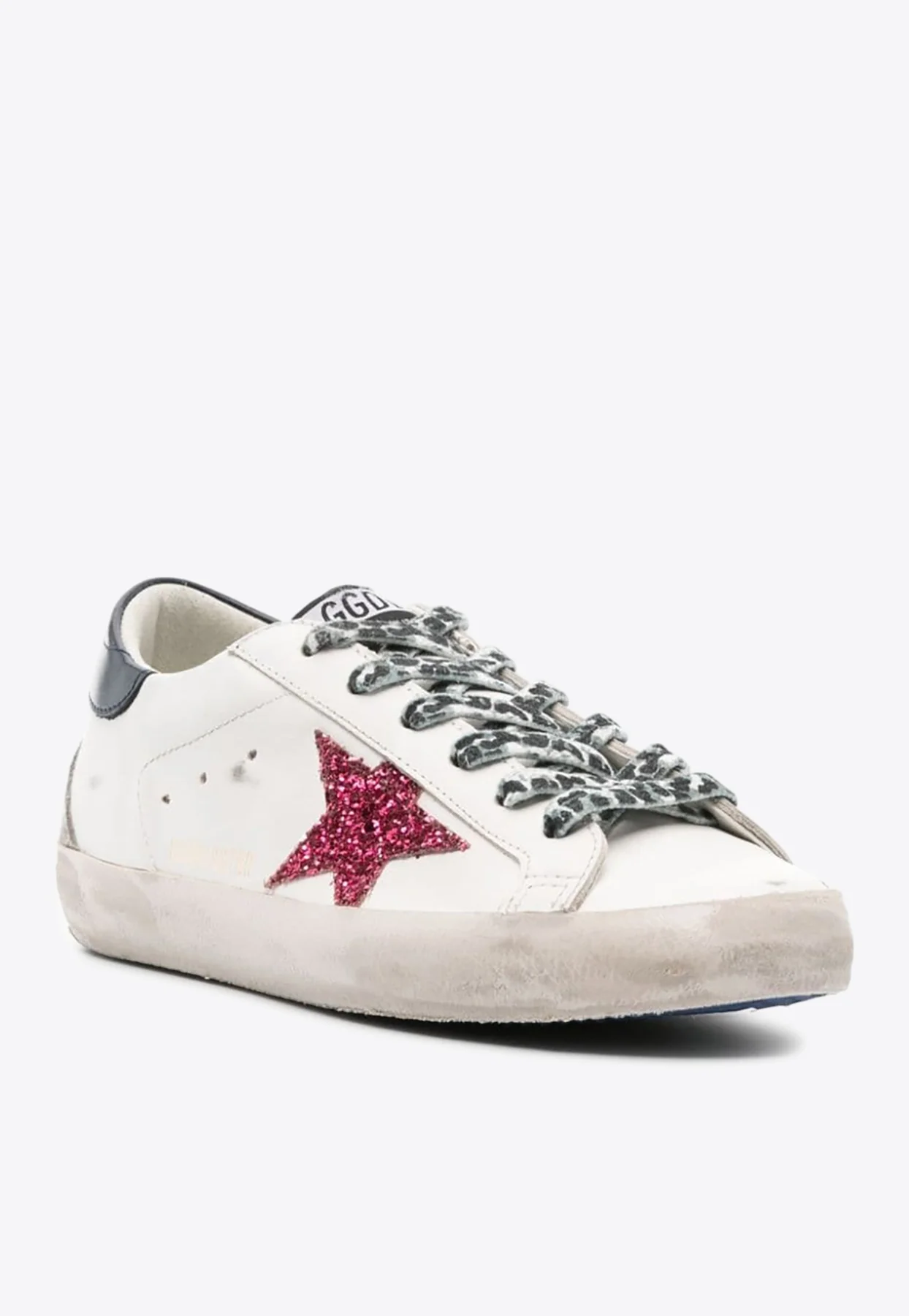 Golden Goose GGDB Super-Star Distressed Low-Top Sneakers in Leather Women Men
