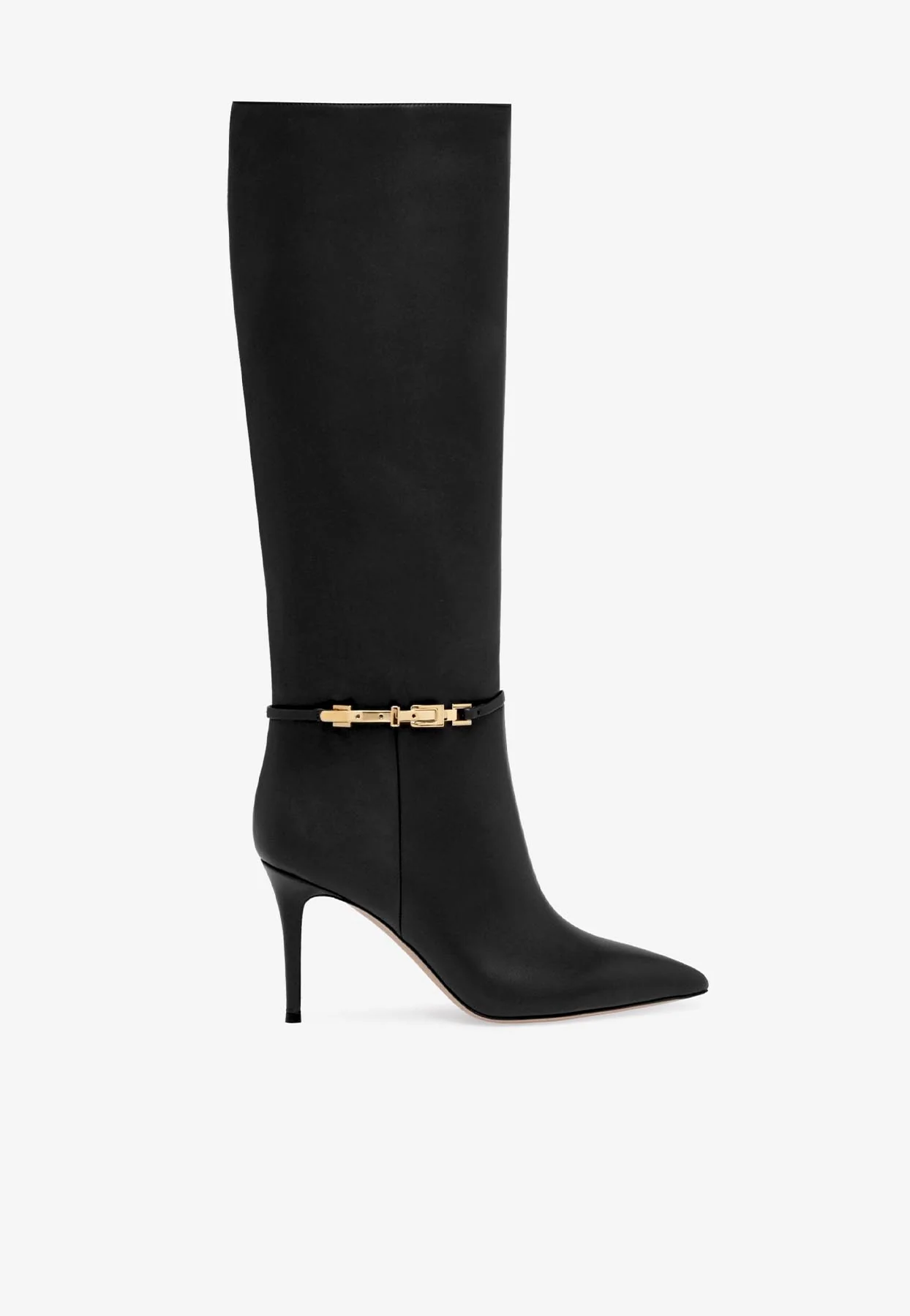 Gianvito Rossi Carrey 85 Calf Leather Knee-High Boots