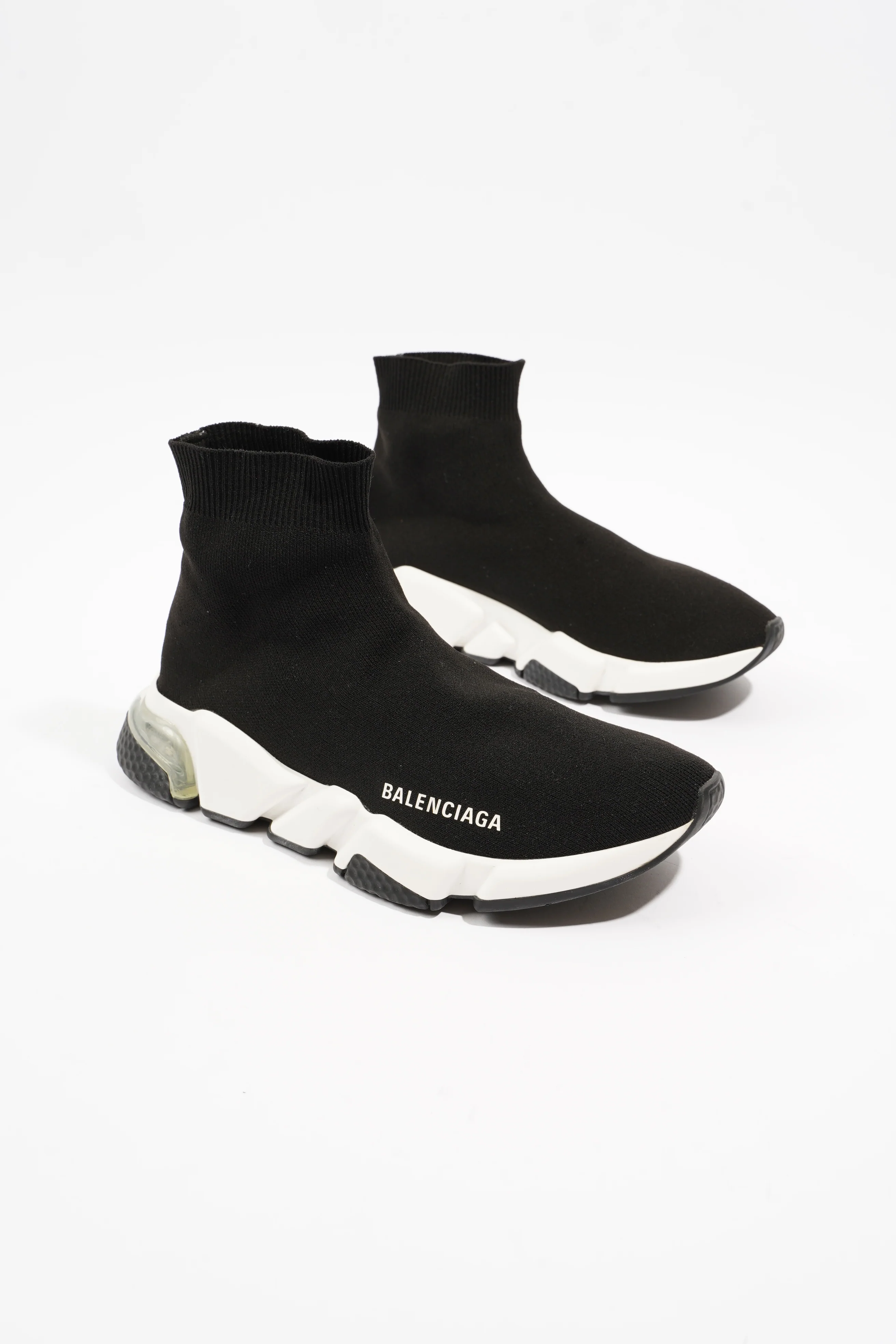 Balenciaga Speed Clear Sole Black Cotton EU 38 UK 5