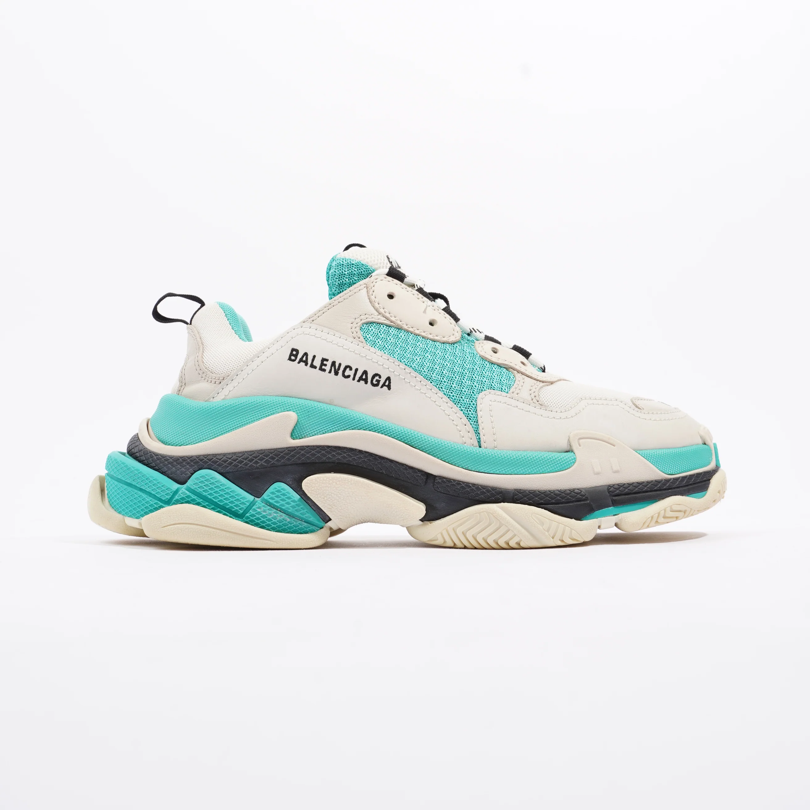 Balenciaga Triple S White / Teal Mesh EU 40 UK 7