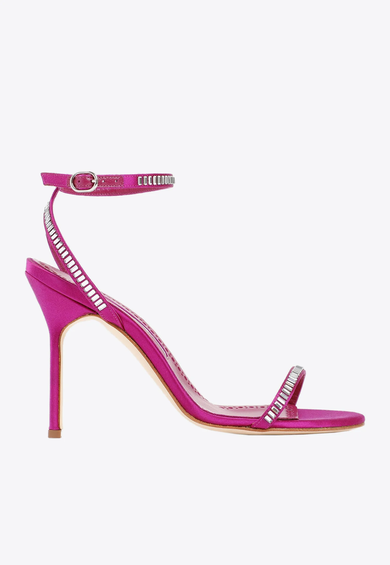 Manolo Blahnik Crinastra 105 Crystal Embellished Sandals