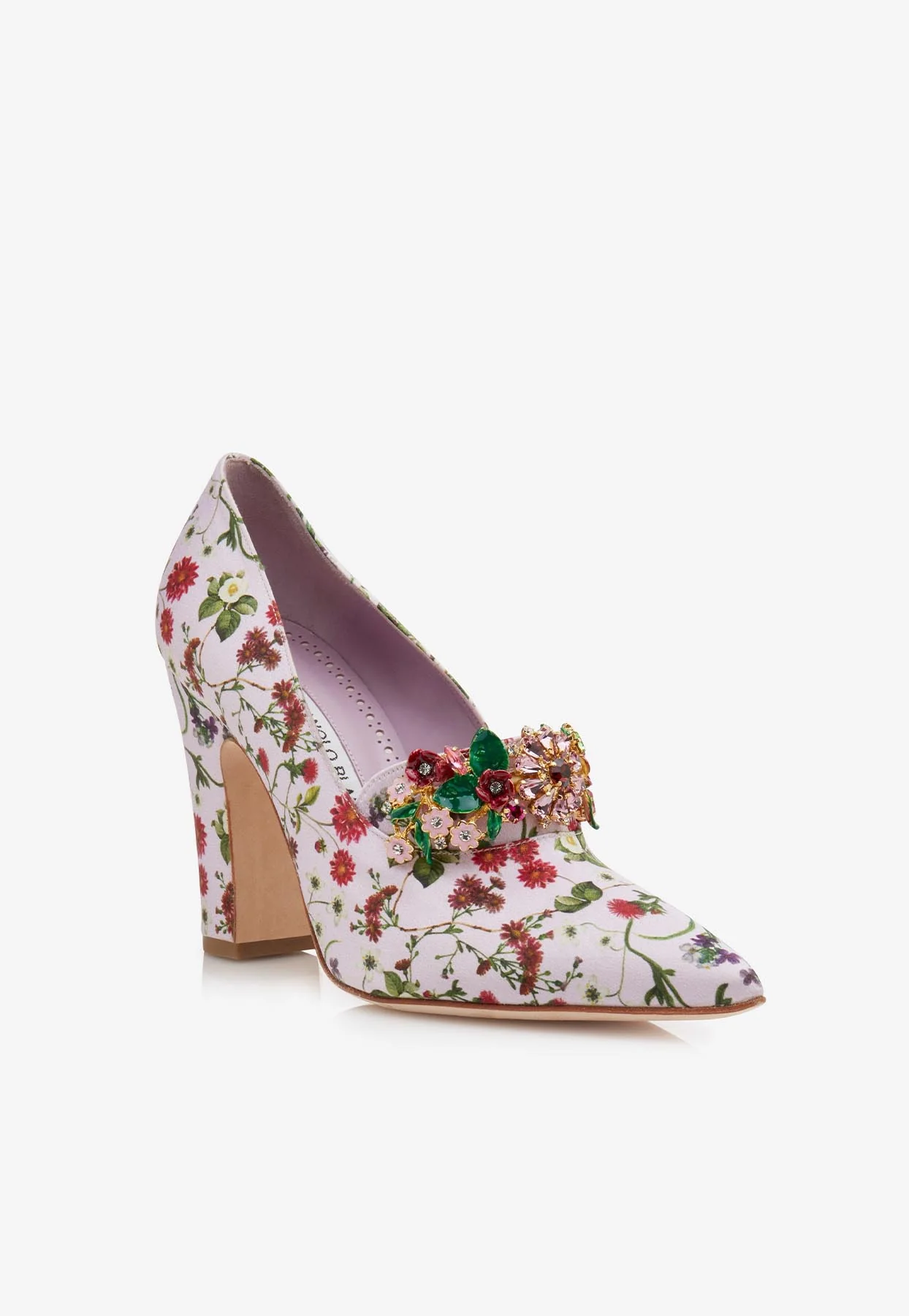 Manolo Blahnik Dayani 105 Floral Pumps