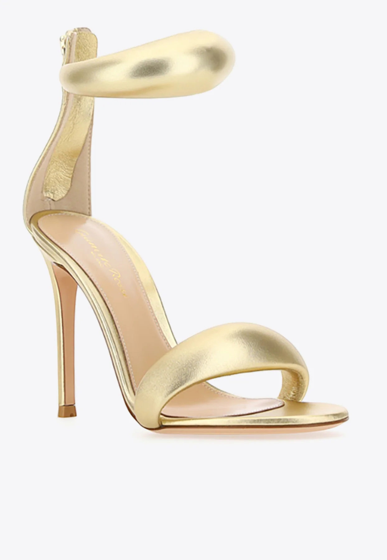 Gianvito Rossi Bijoux 105 Metallic Leather Sandals