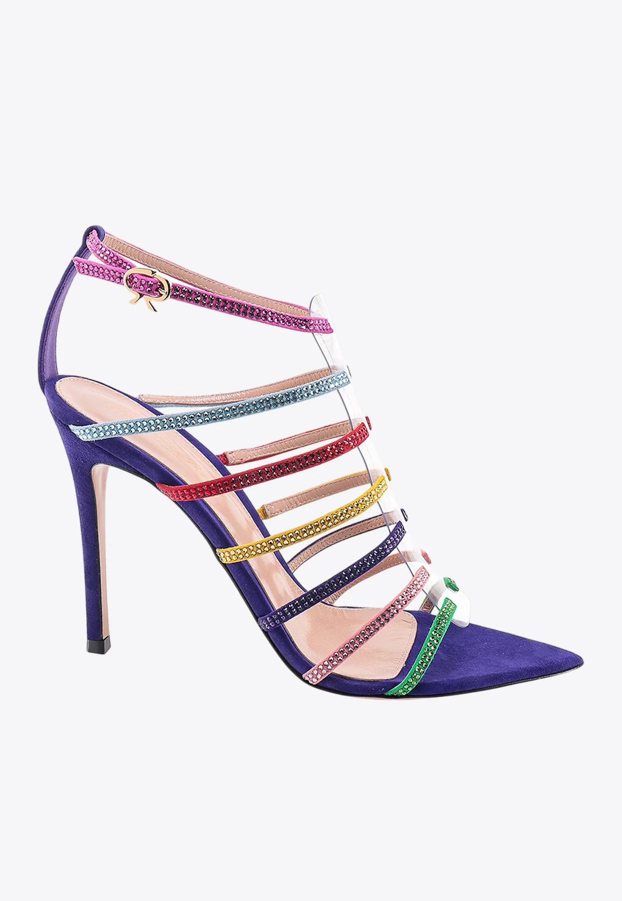 Gianvito Rossi Mirage 105 Crystal-Embellished Strappy Sandals