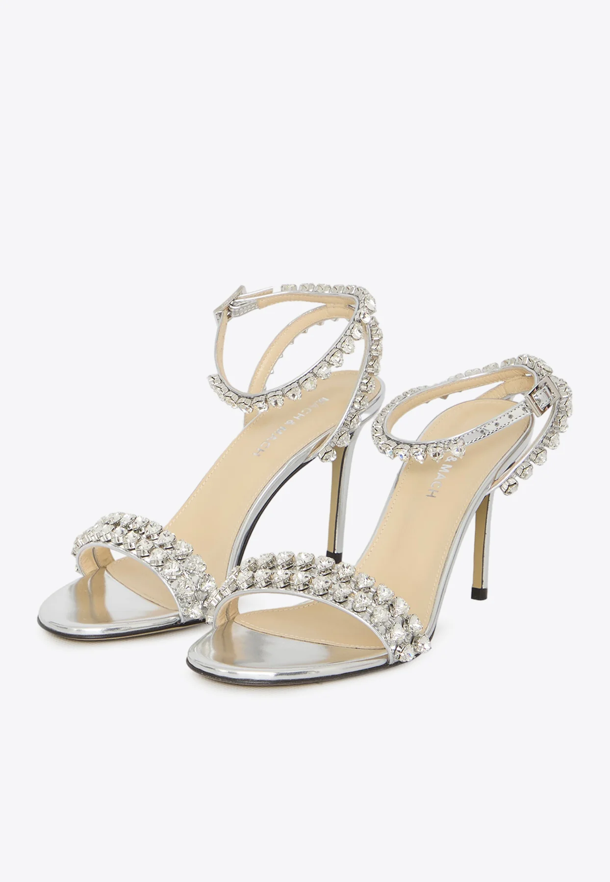 Mach and Mach Audrey 95 Crystal-Embellished Sandals
