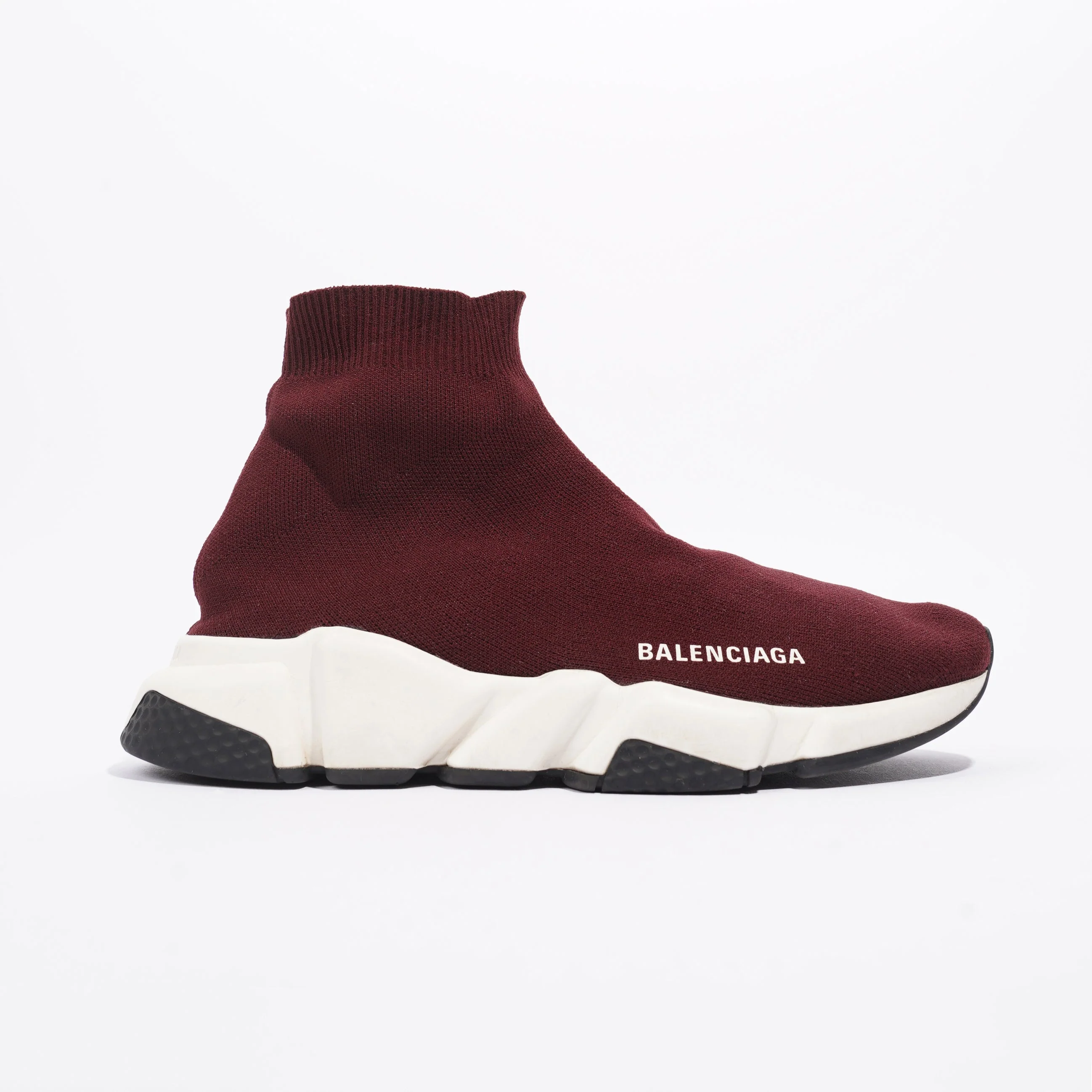 Balenciaga Speed Burgundy / White Cotton EU 38 UK 5
