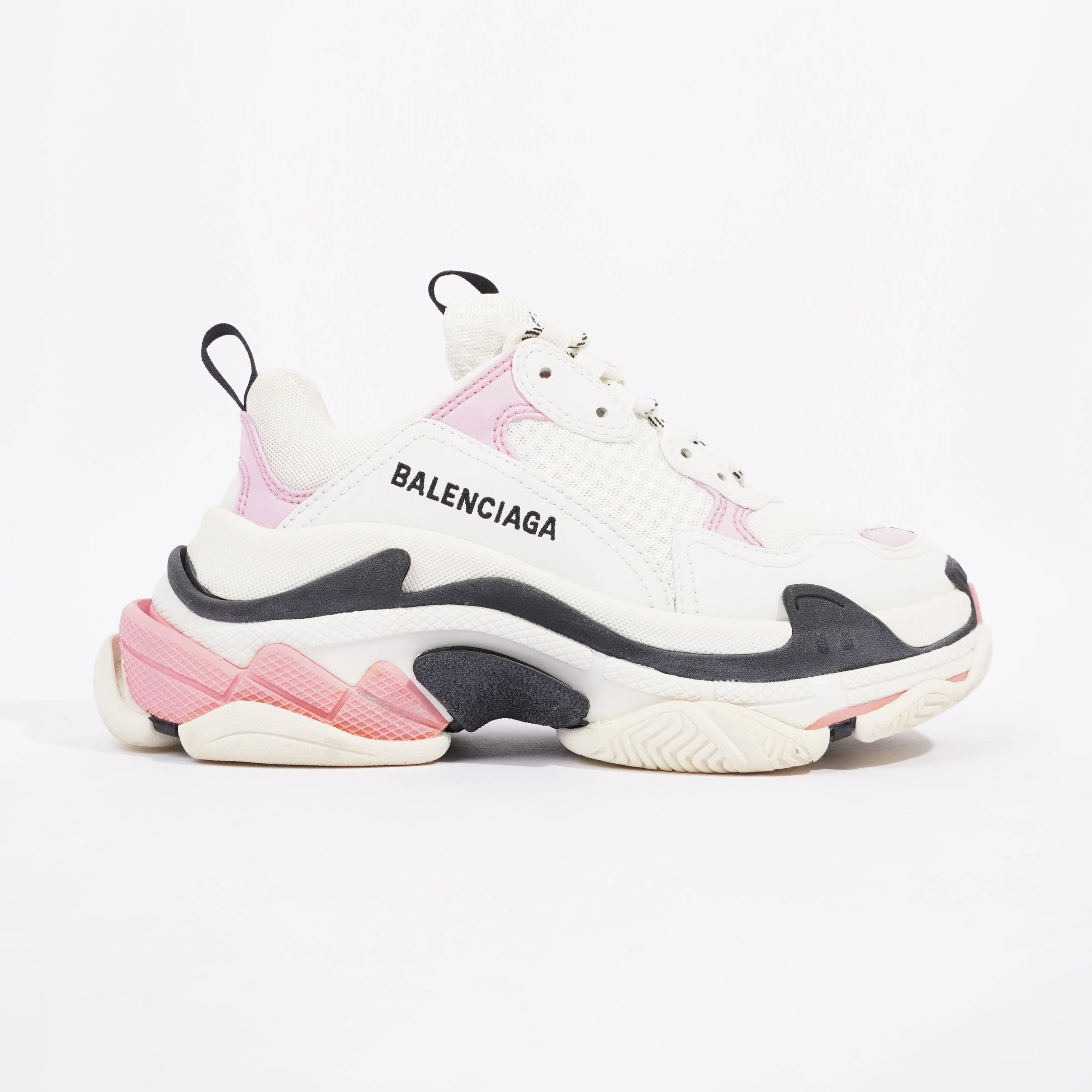 Balenciaga Triple S White / Pink / Black Mesh EU 35 UK 2