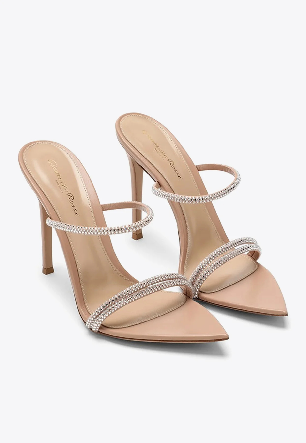 Gianvito Rossi Cannes 110 Crystal-Embellished Sandals