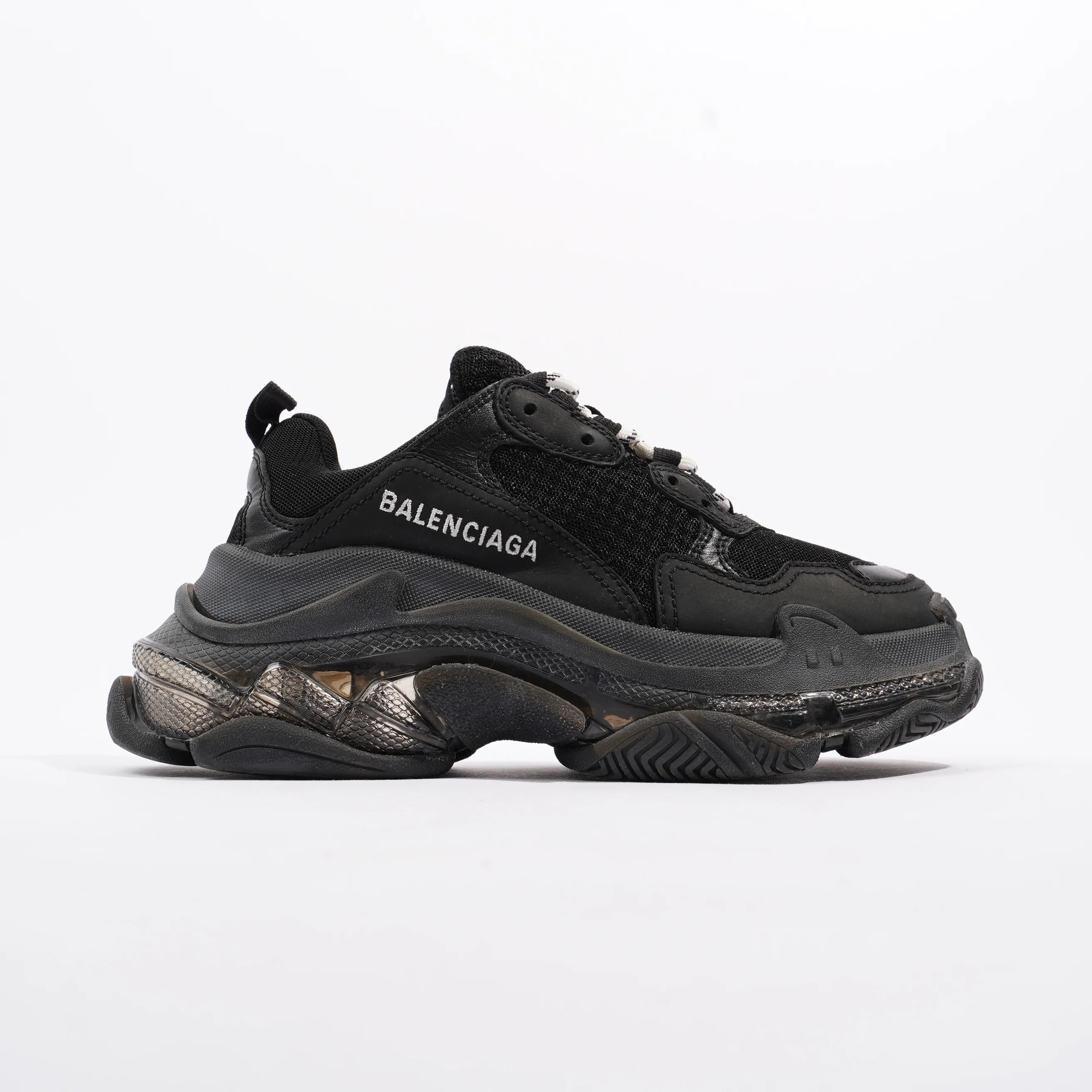 Balenciaga Triple S Black Clear Sole Mesh EU 36 UK 3