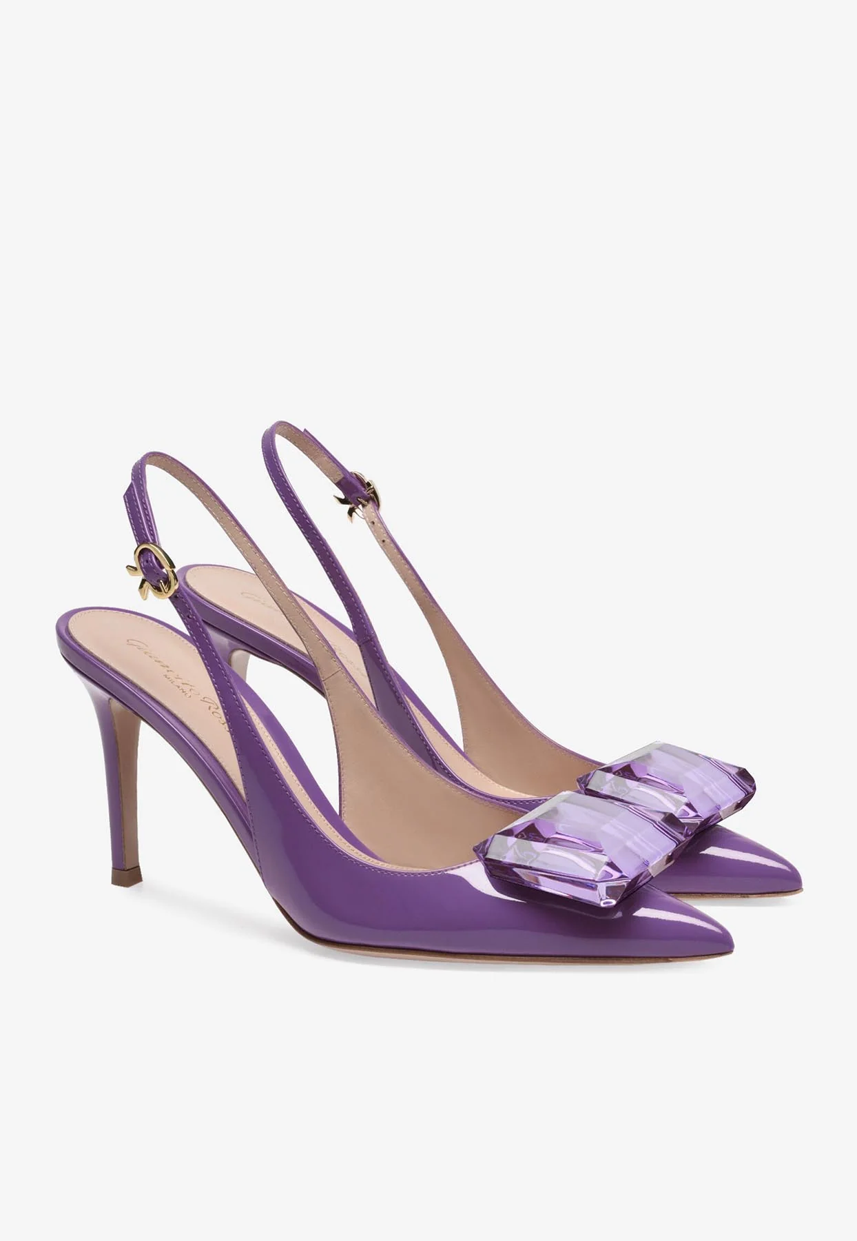 Gianvito Rossi Jaipur 85 Slingback Pumps