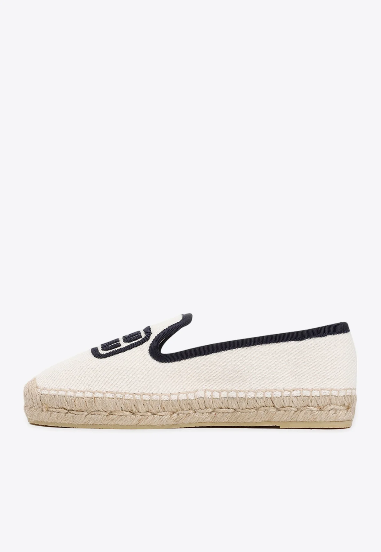 Miu Miu Logo Canvas Espadrilles