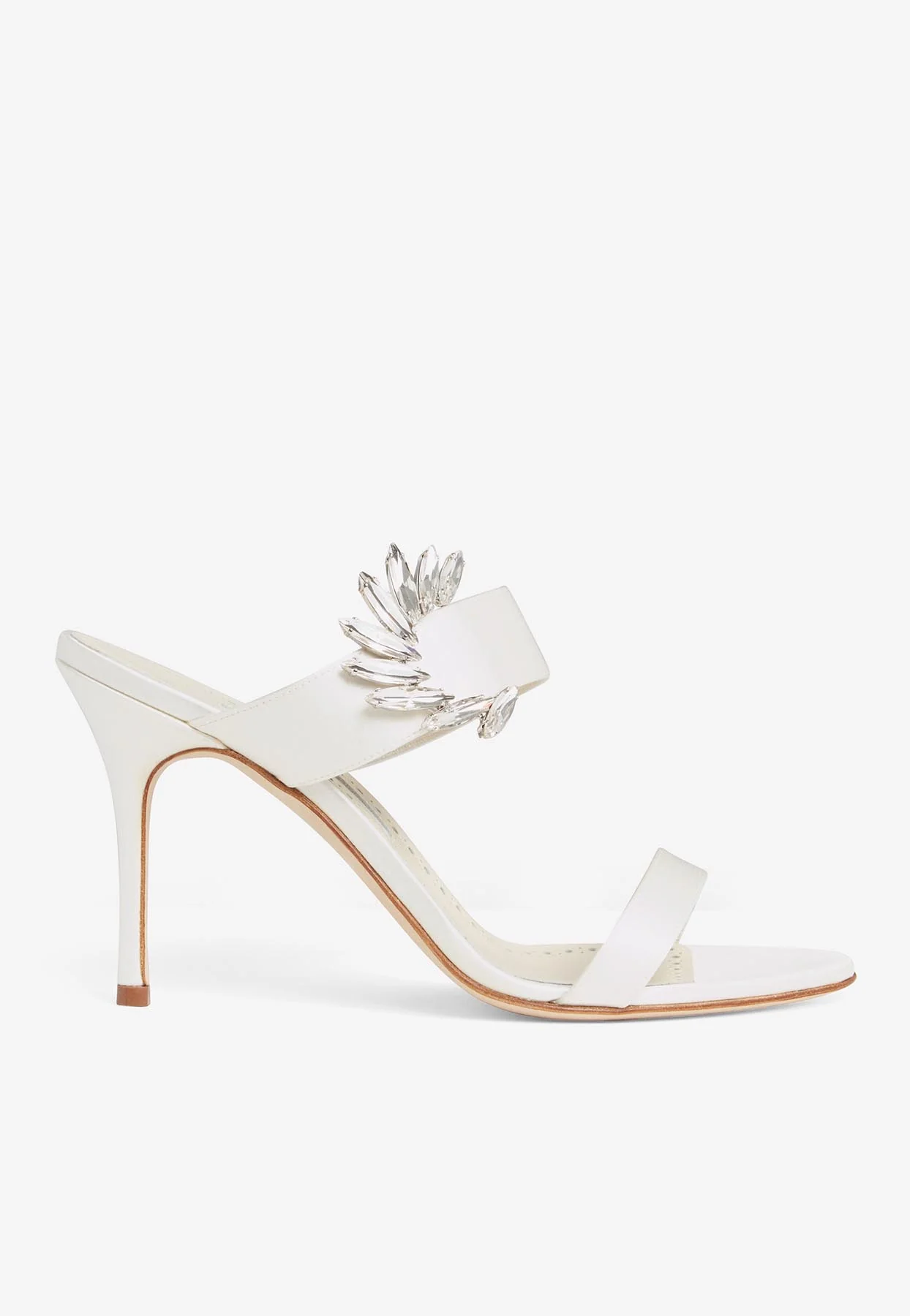 Manolo Blahnik Chivela 90 Satin Mules