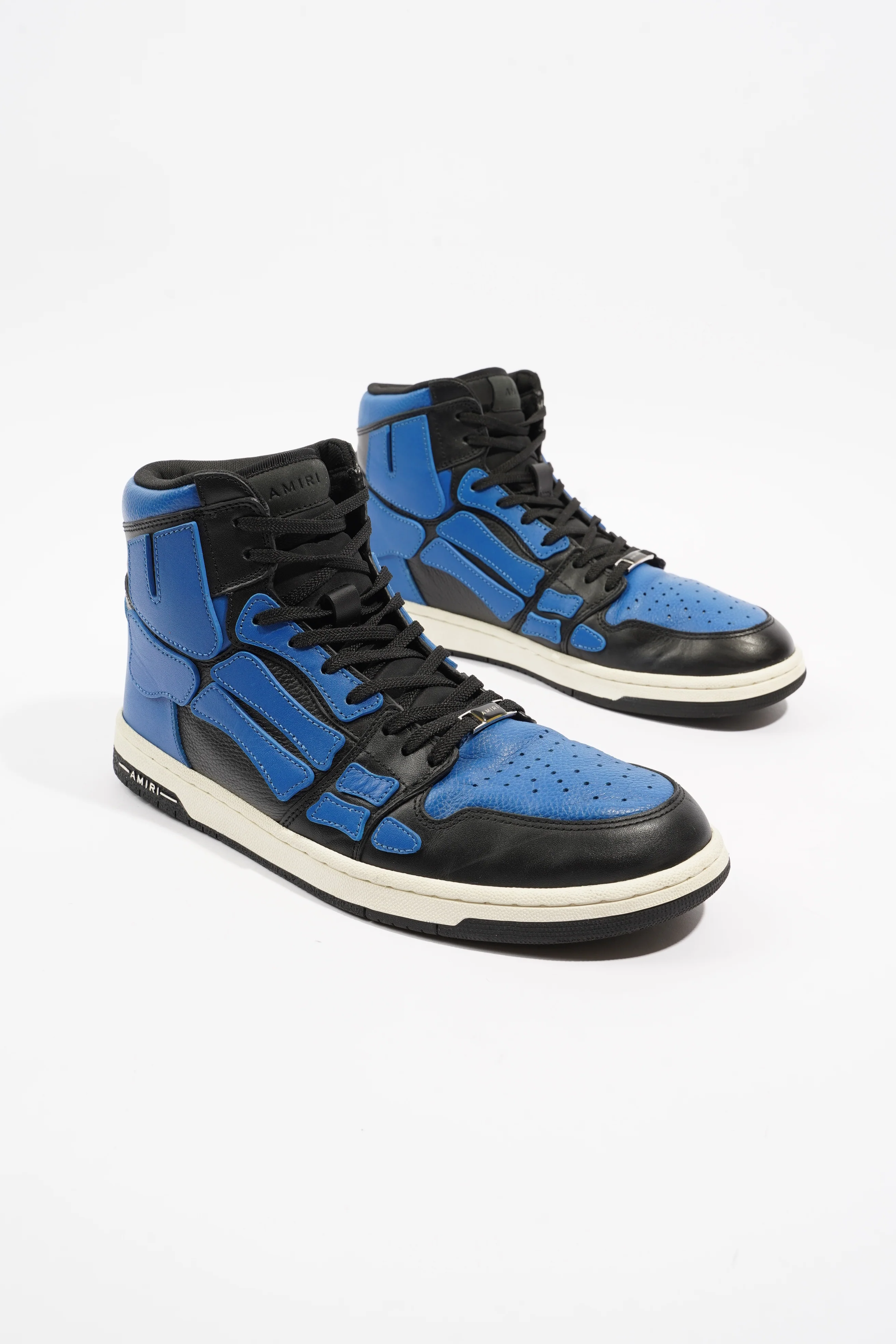 Amiri Bone Runner High Top Blue / Black Leather EU 44 UK 10