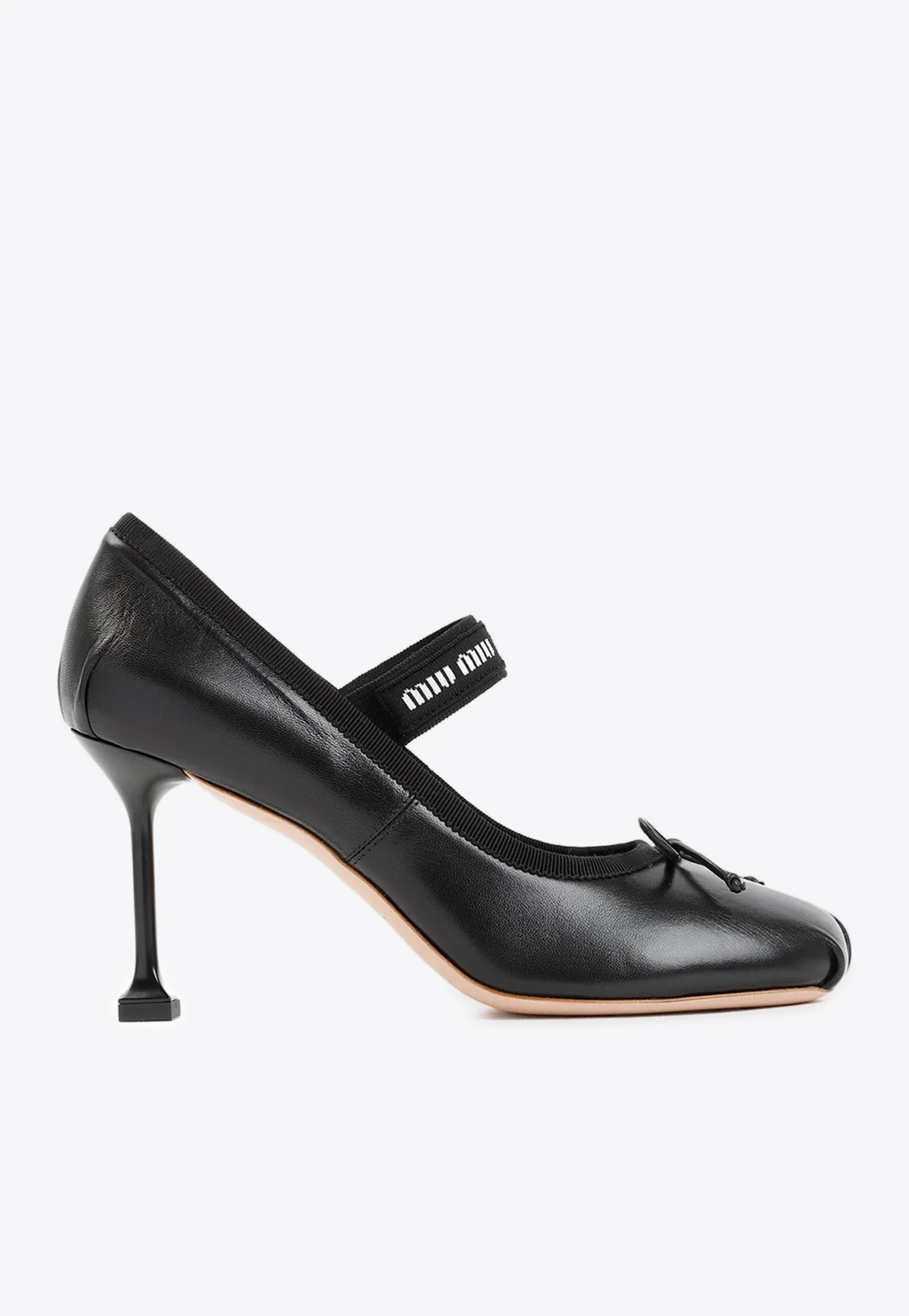 Miu Miu 85 Ballet Leather Pumps