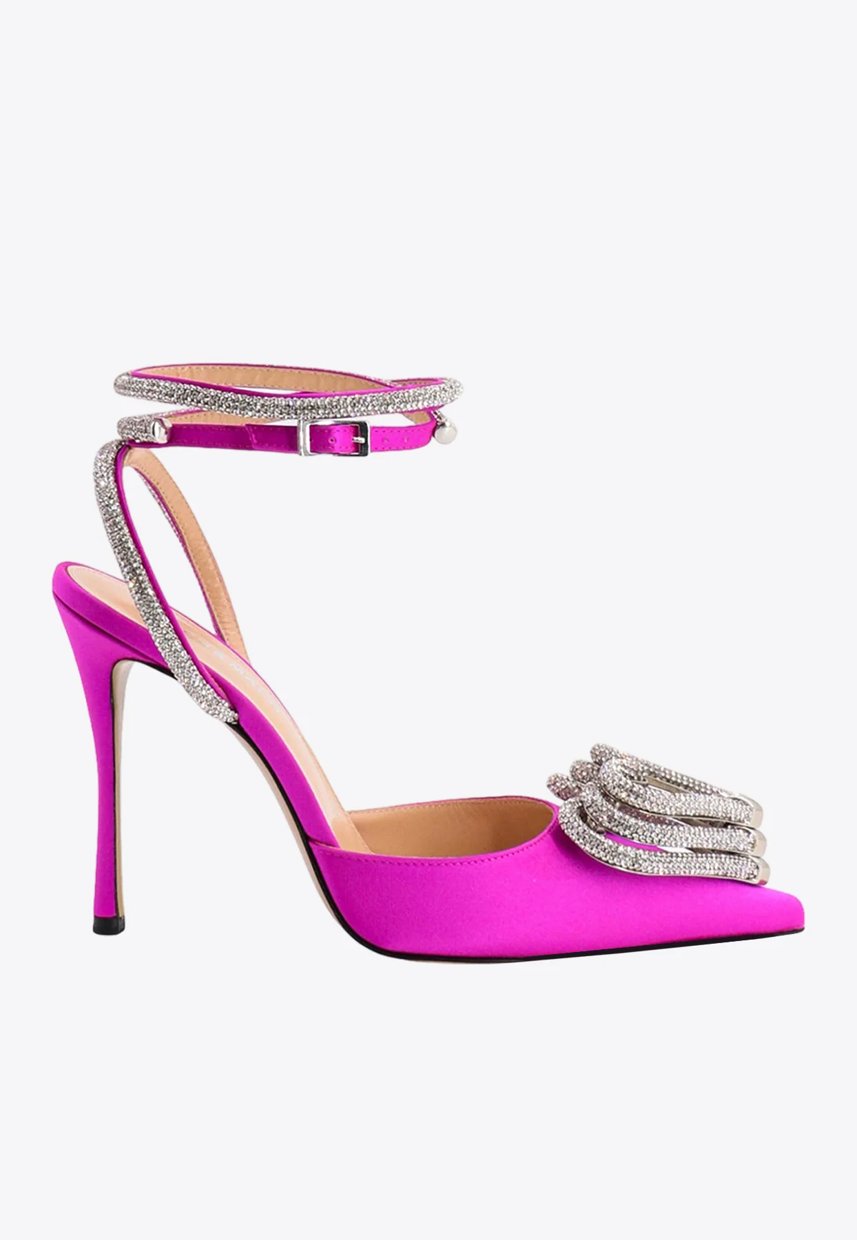 Mach and Mach Triple Heart 110 Satin Pumps