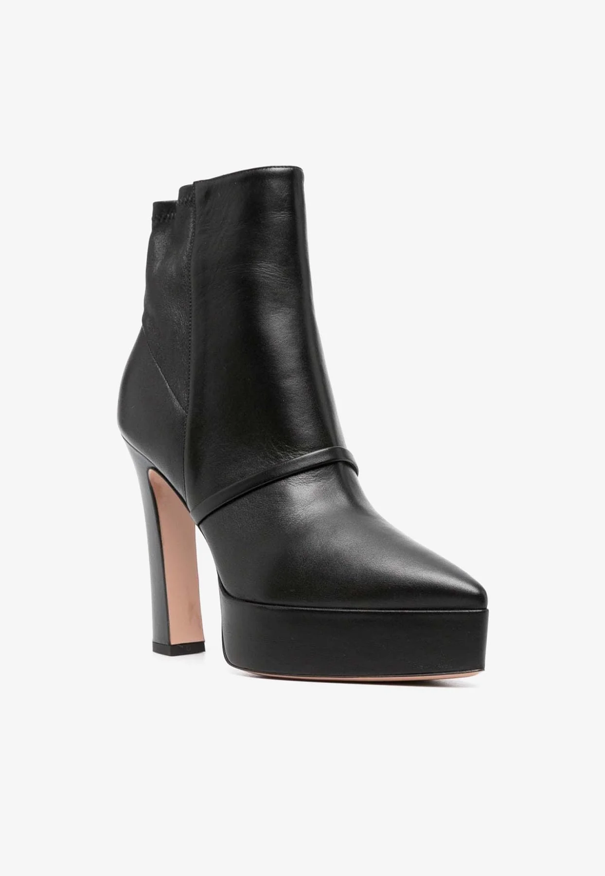 Malone Souliers Rue 125 Heel Ankled Leather Boots