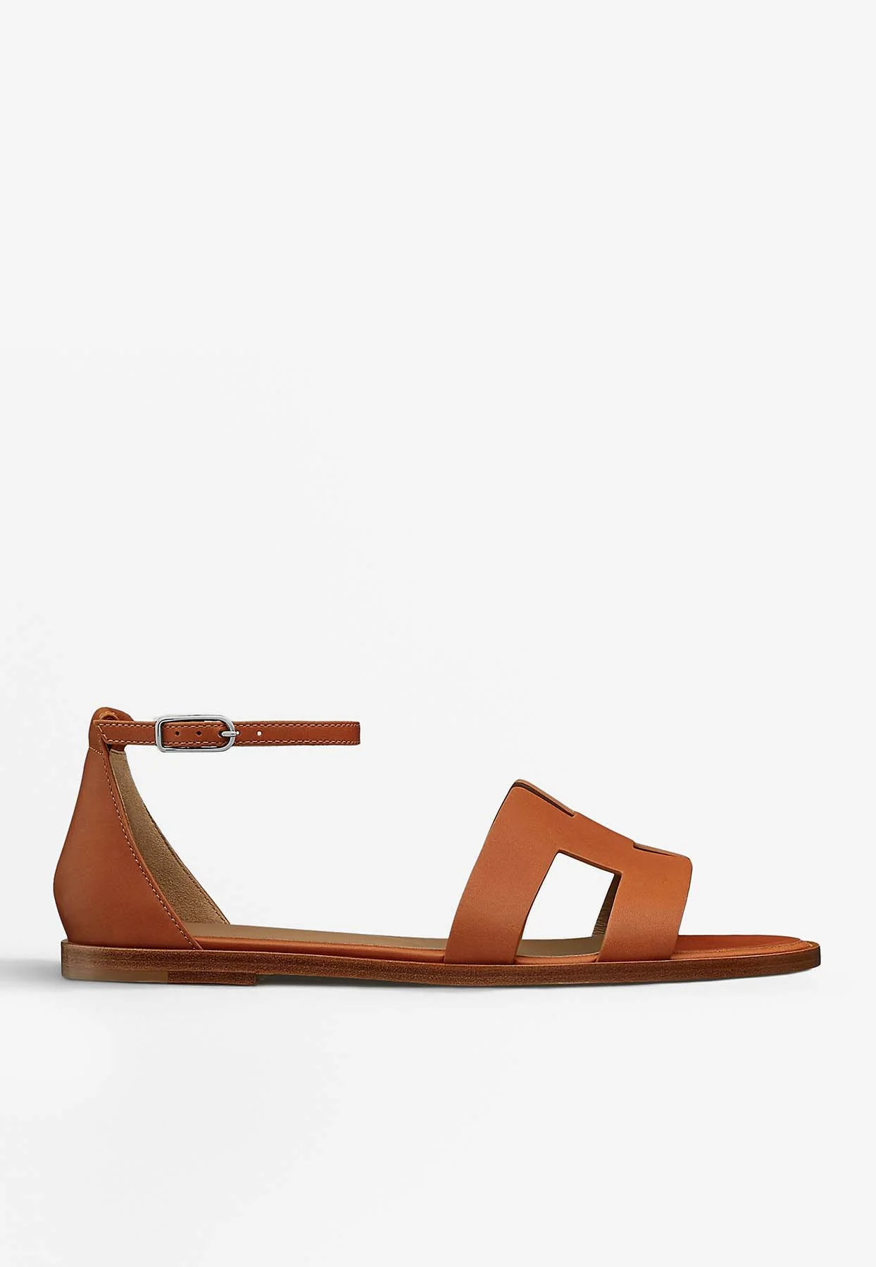 Hermes Santorini Sandals in Heritage Calfskin