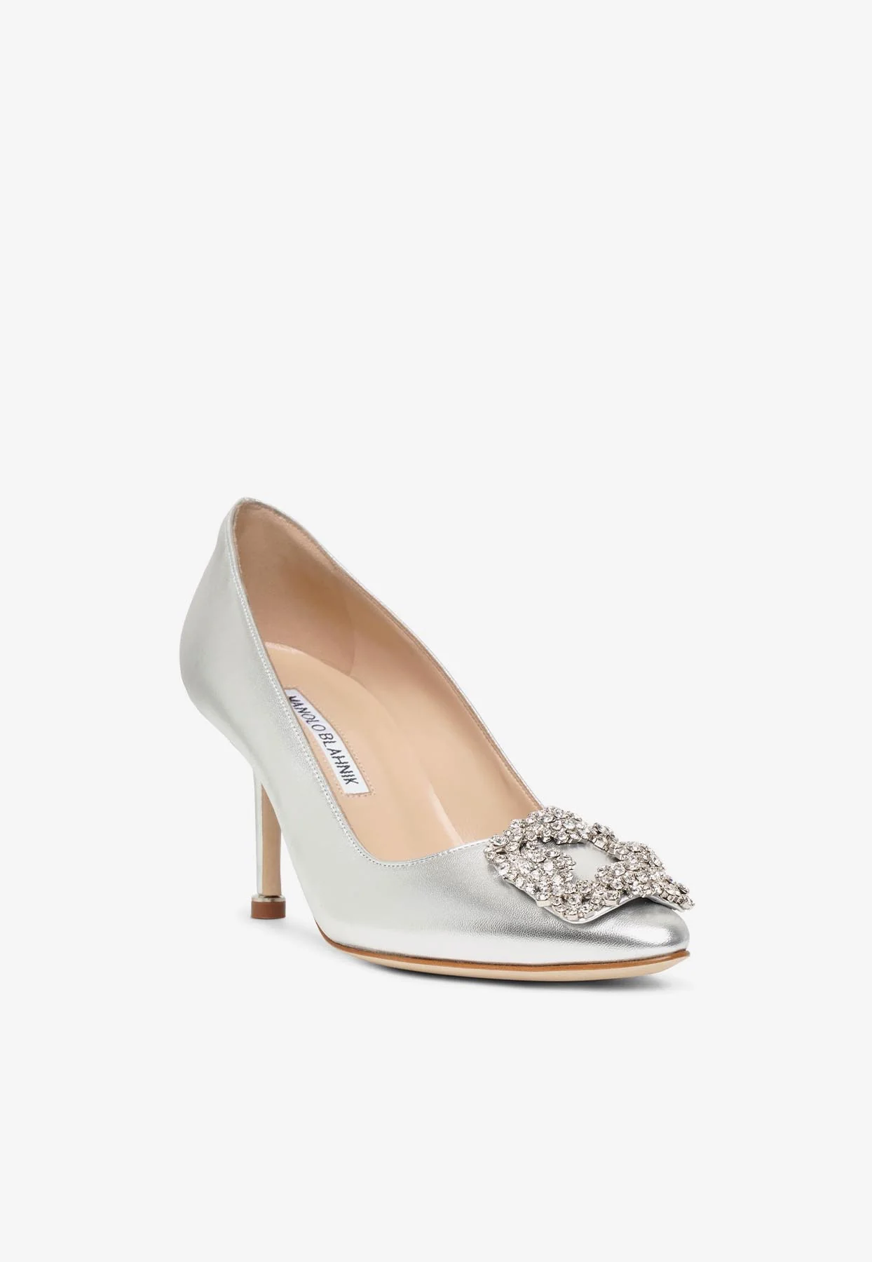 Manolo Blahnik Hangisi 70 Crystal Buckle Pumps