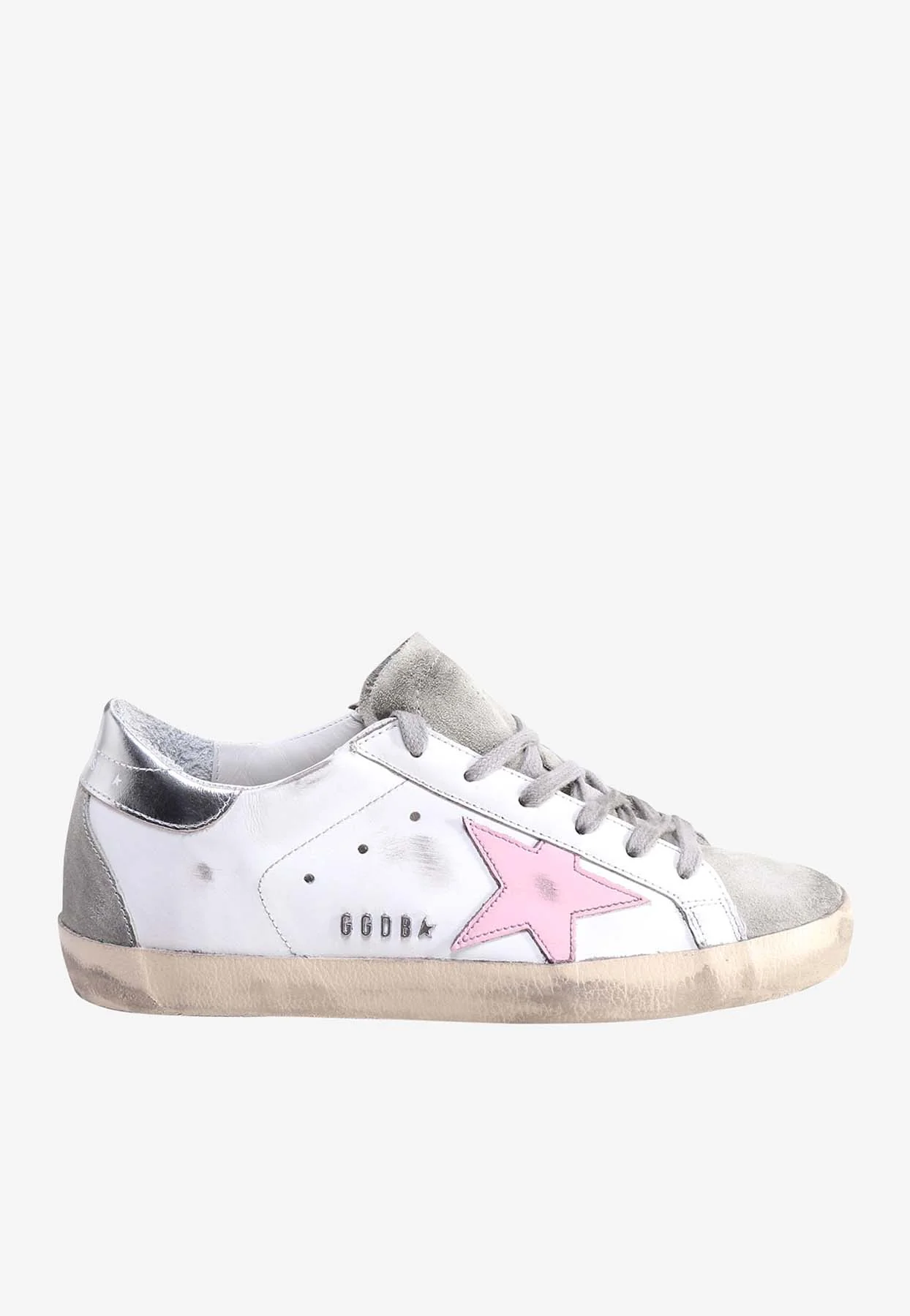Golden Goose GGDB Superstar Leather Sneakers with Metallic Heel Women
