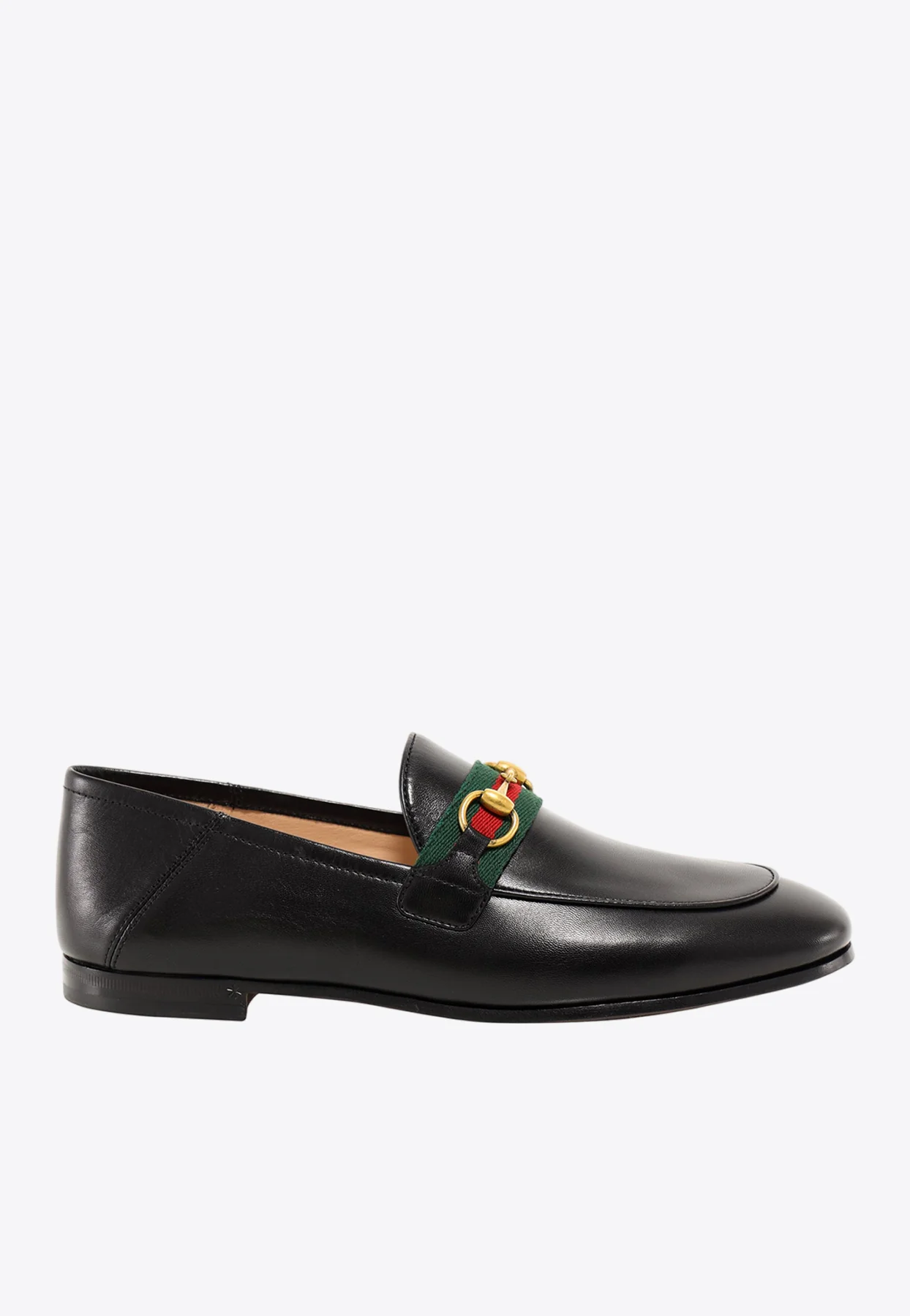 Gucci Classic Web Leather Loafers