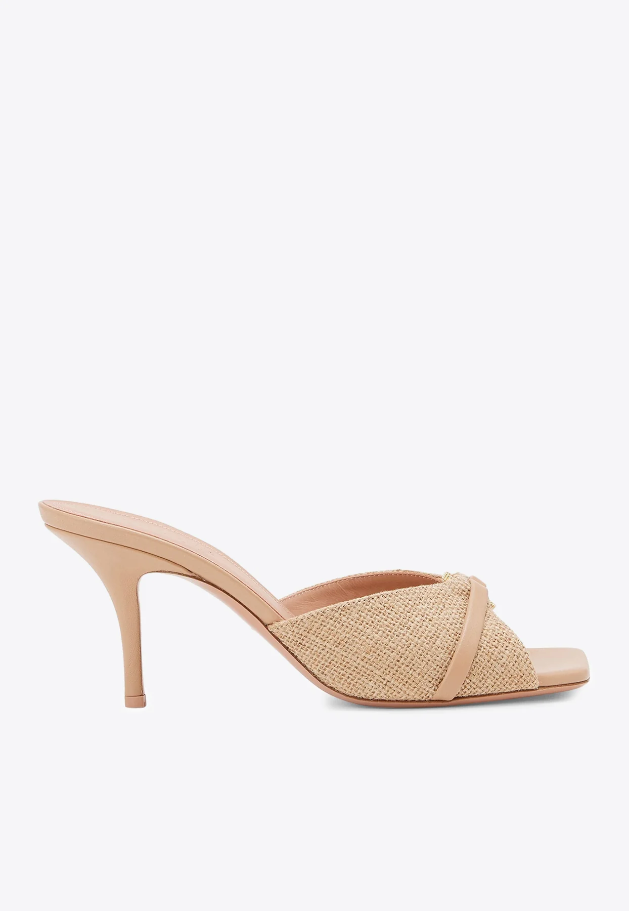 Malone Souliers Patricia 70 Jute and Leather Mules