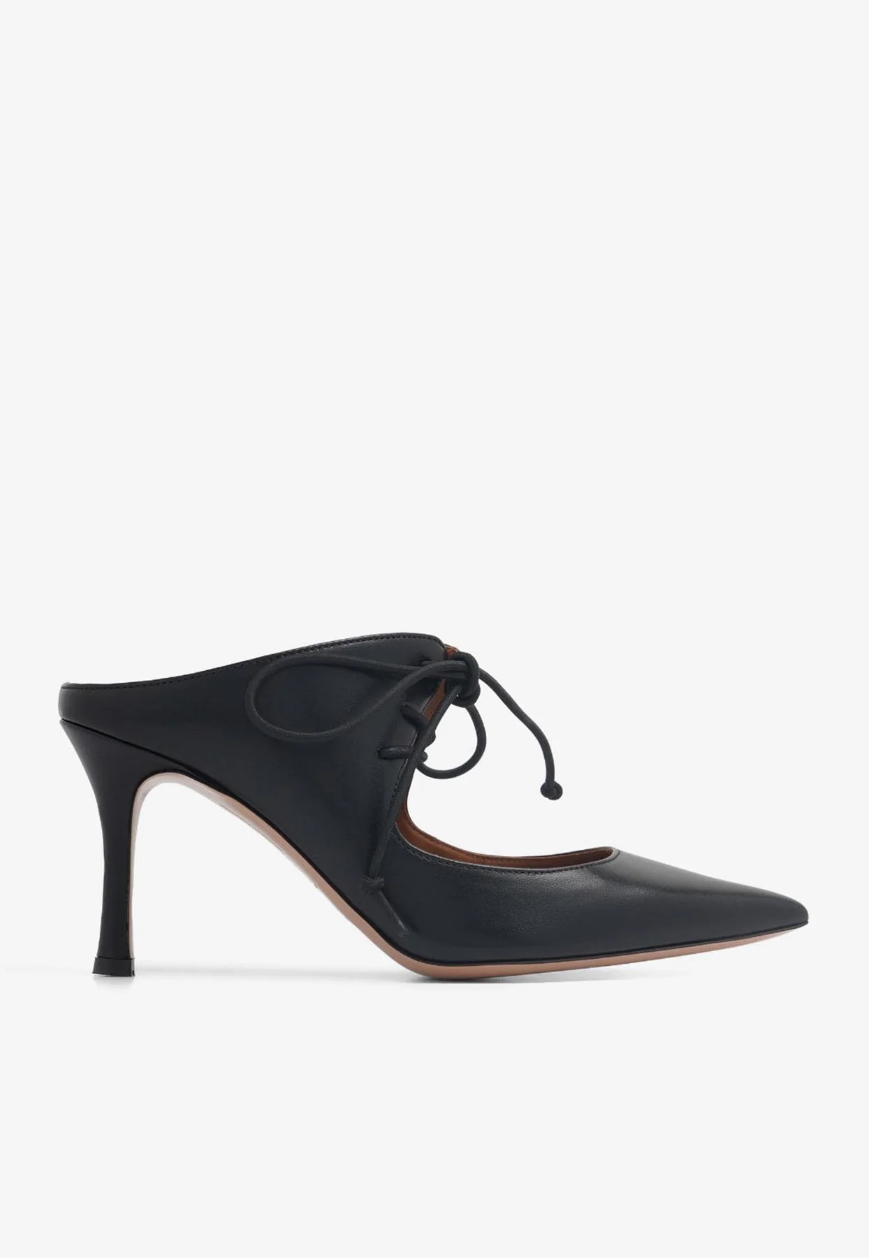 Malone Souliers Marcia 80 Lace-Up Leather Mules