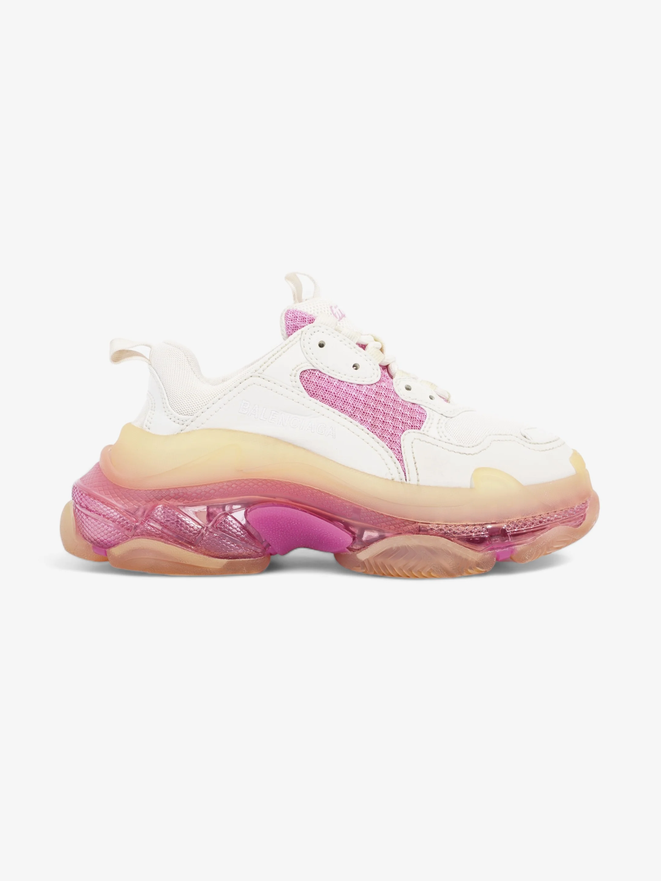 Balenciaga Triple S Clear sole White / Pink Mesh EU 36 UK 3