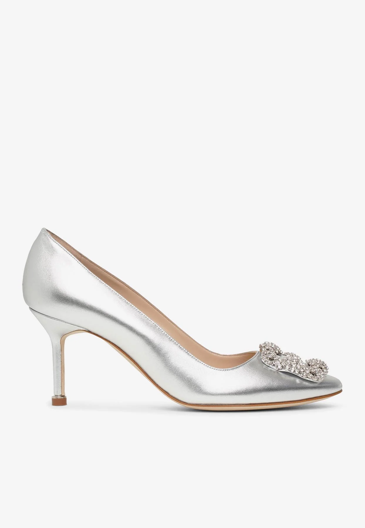 Manolo Blahnik Hangisi 70 Crystal Buckle Pumps