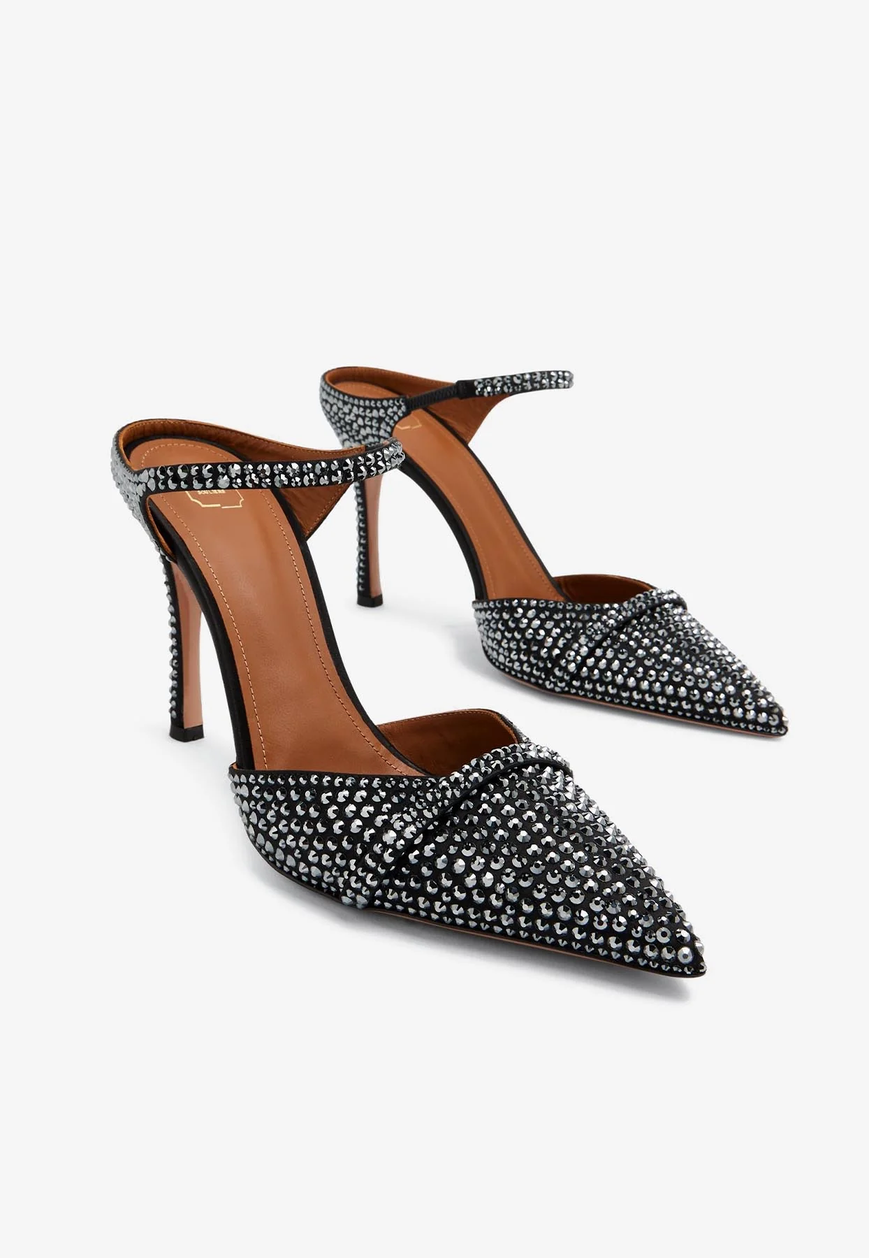 Malone Souliers Uma 90 Crystal-Embellished Mules