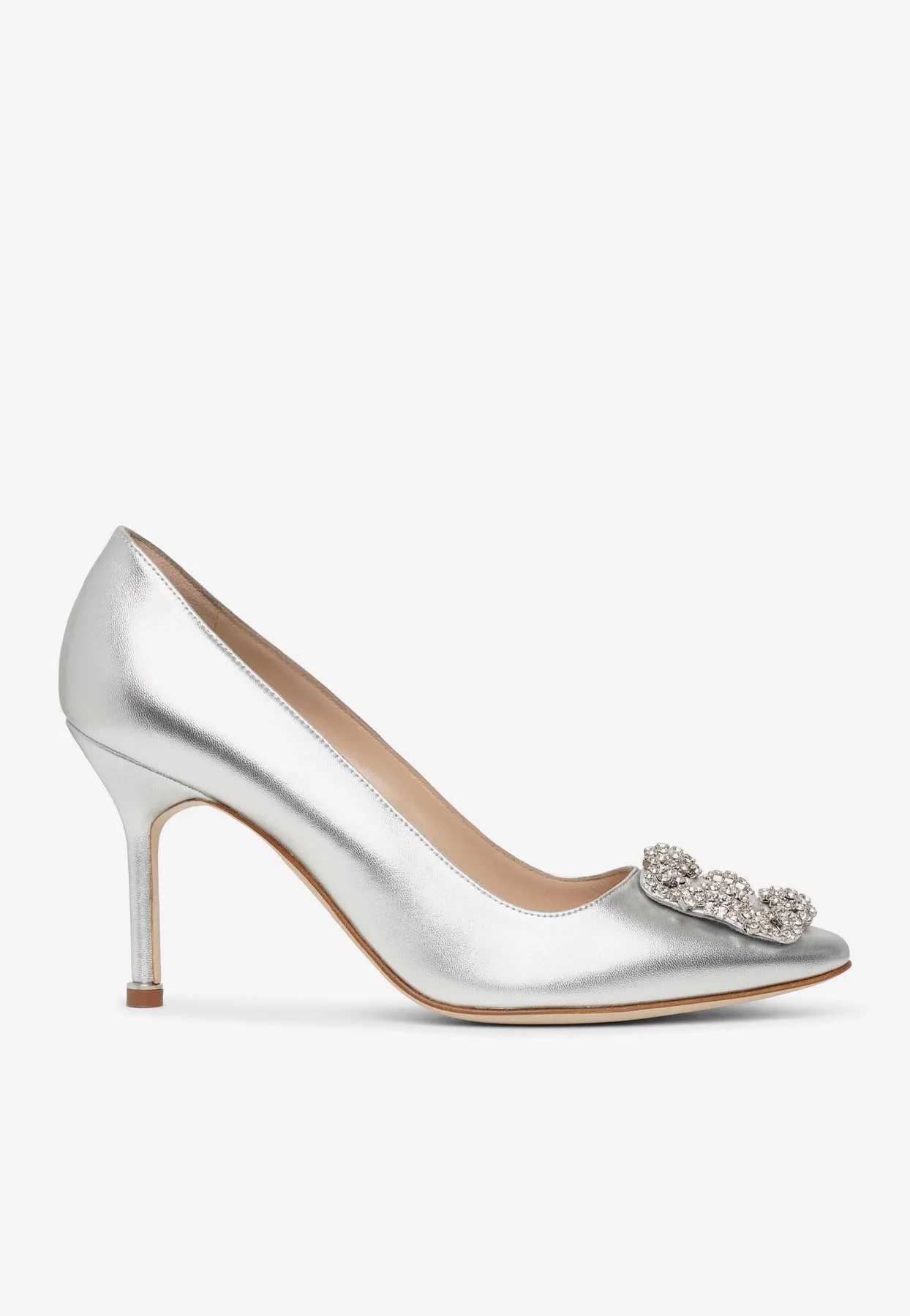 Manolo Blahnik Hangisi 90 Crystal Buckle Pumps