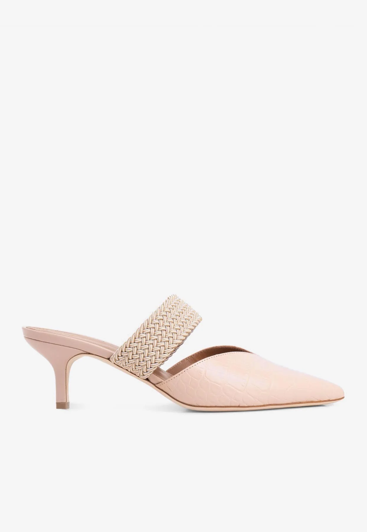 Malone Souliers Maisie 45 Mules in Croc-Embossed Leather