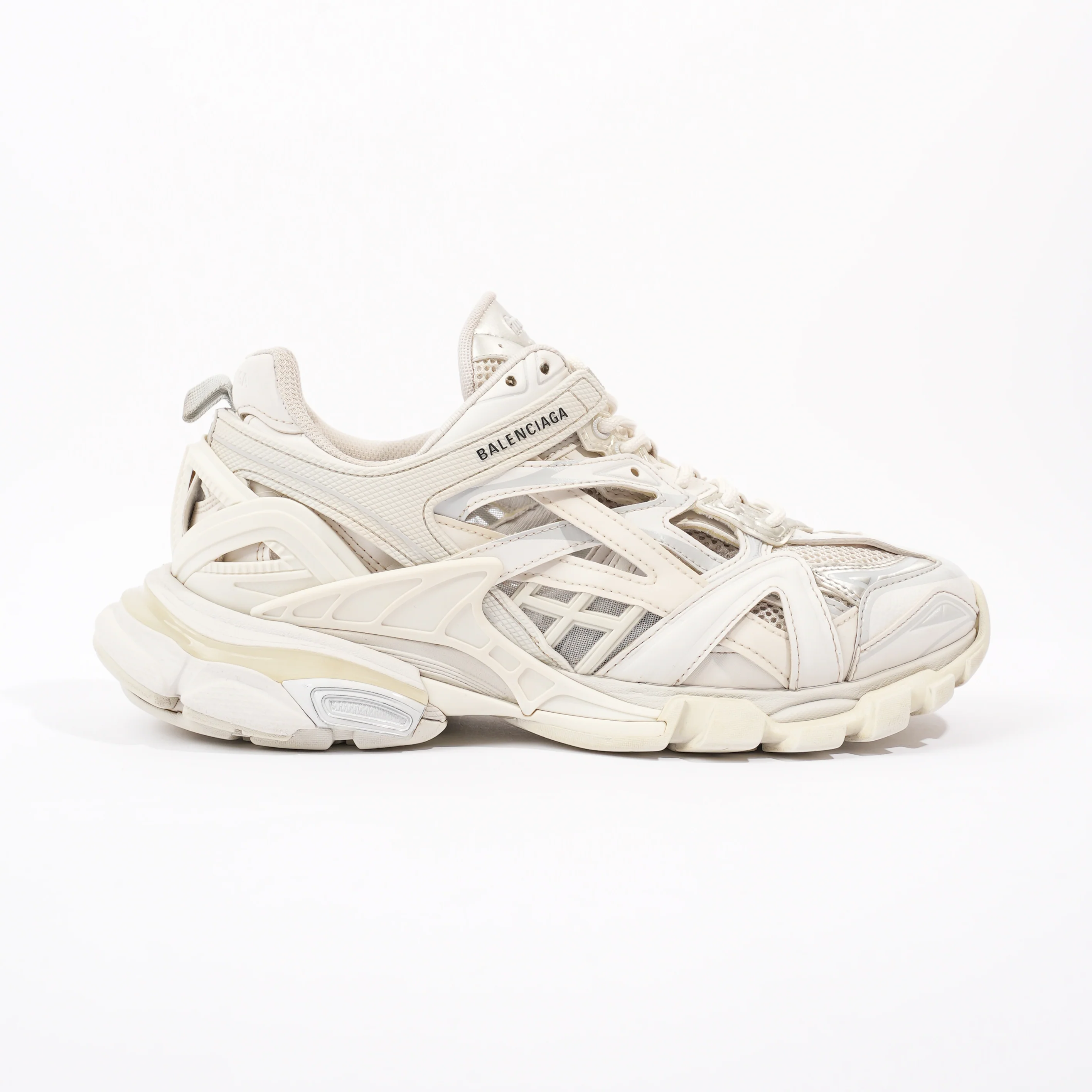 Balenciaga Track2 White / Silver Mesh EU 42 UK 8