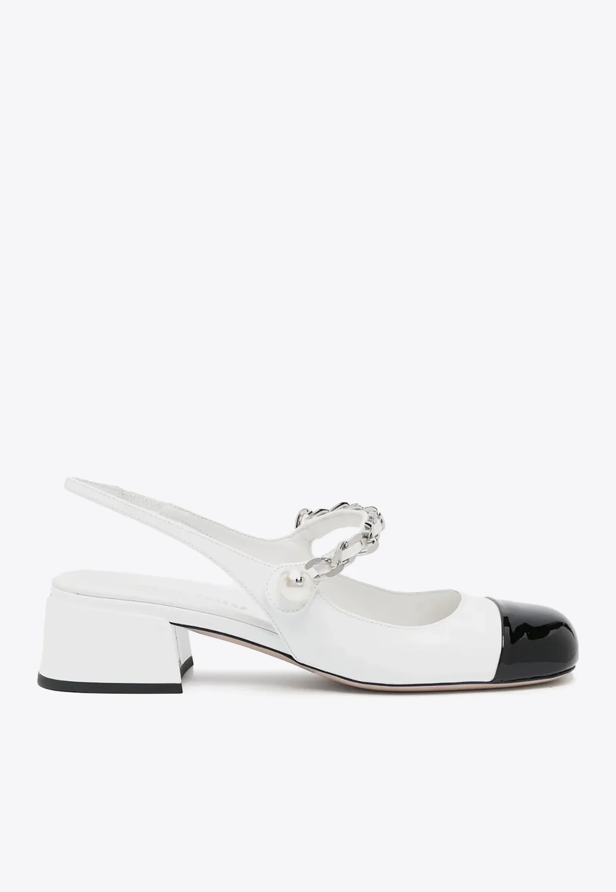 Miu Miu 35 Patent Leather Slingback Pumps